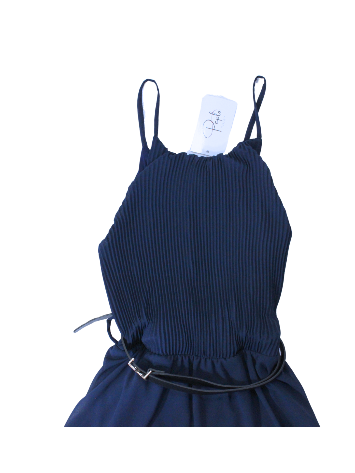 Abito longuette plissettato