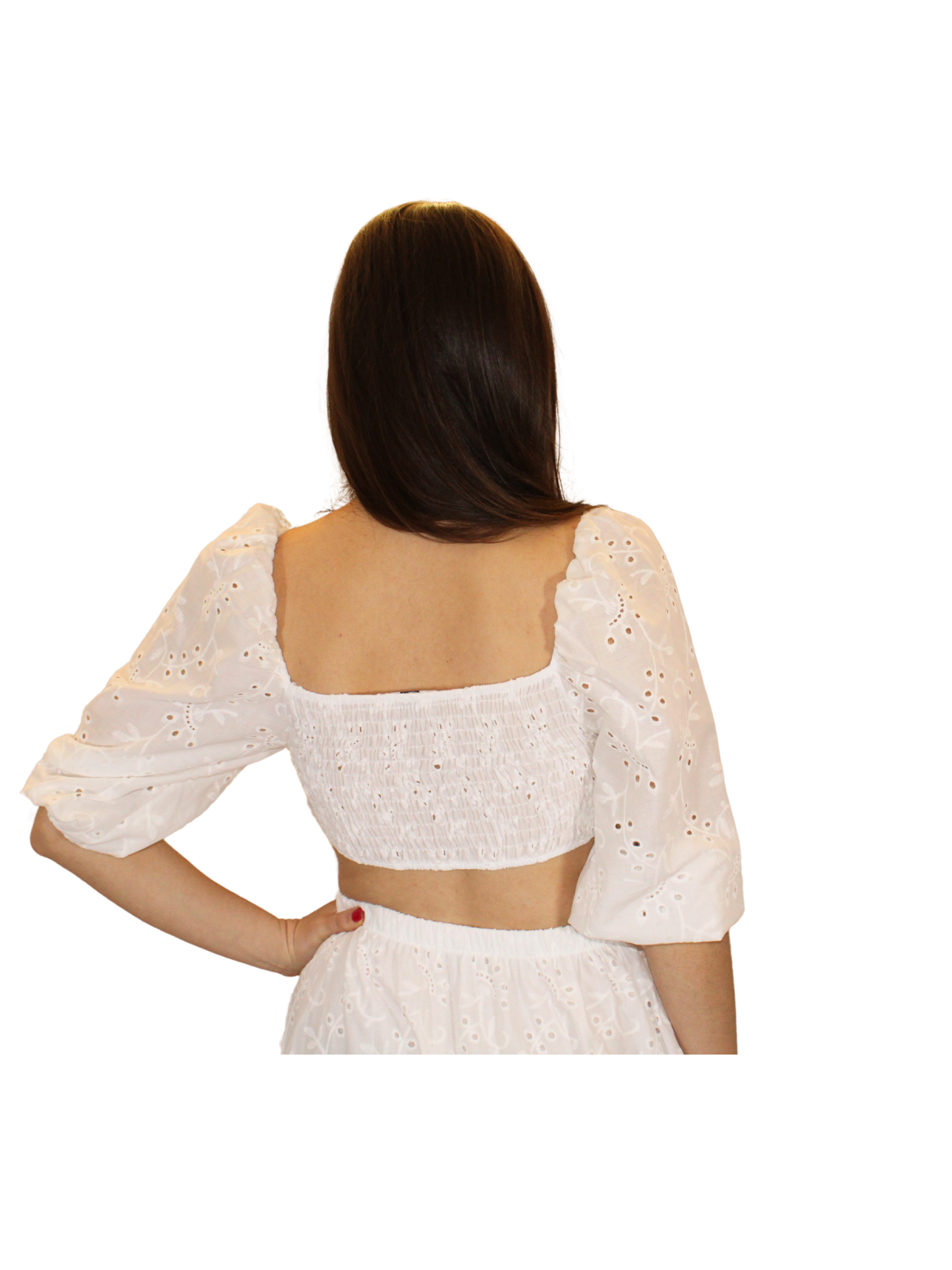 Completo in pizzo Sangallo