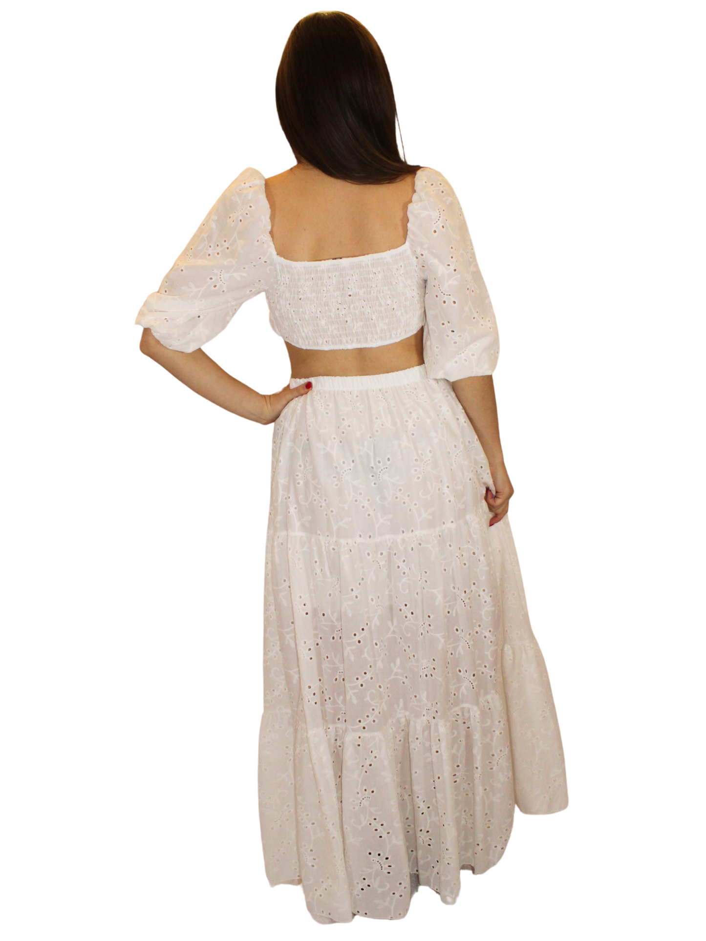 Completo in pizzo Sangallo