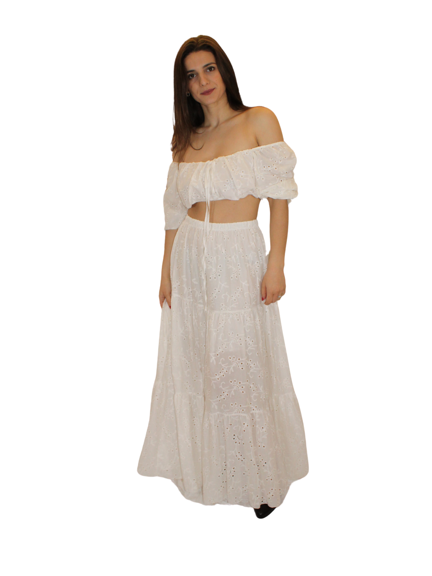 Completo in pizzo Sangallo