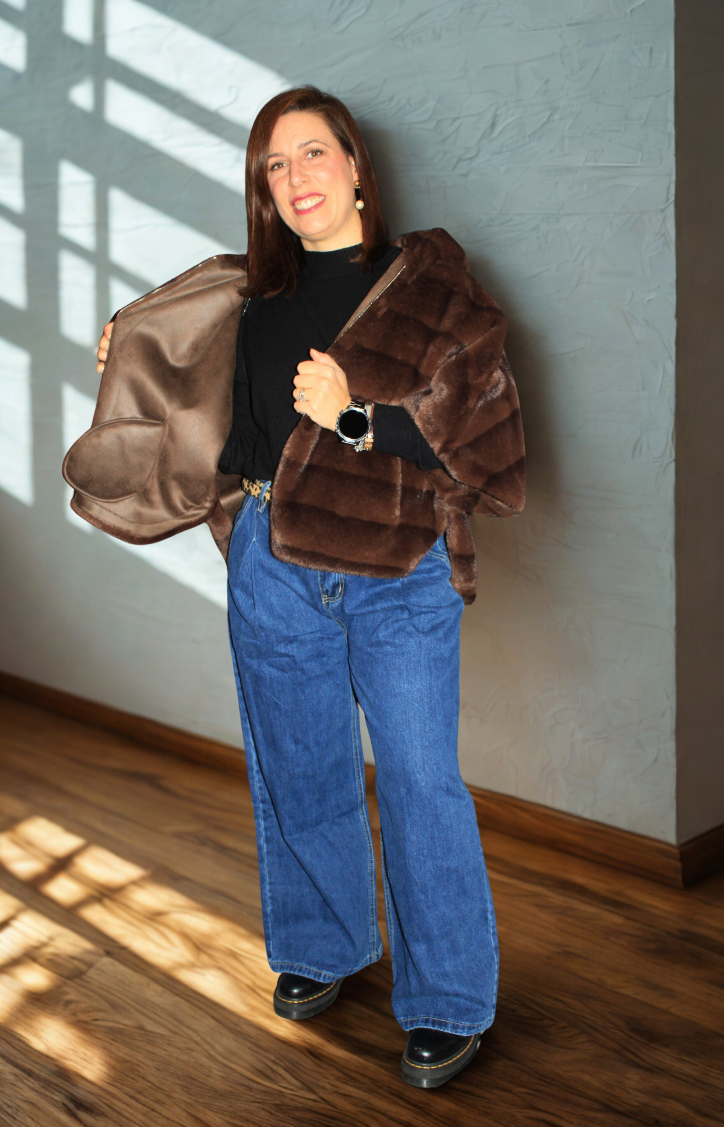 Ecopelliccia donna manica 3/4 – elegante e confortevole