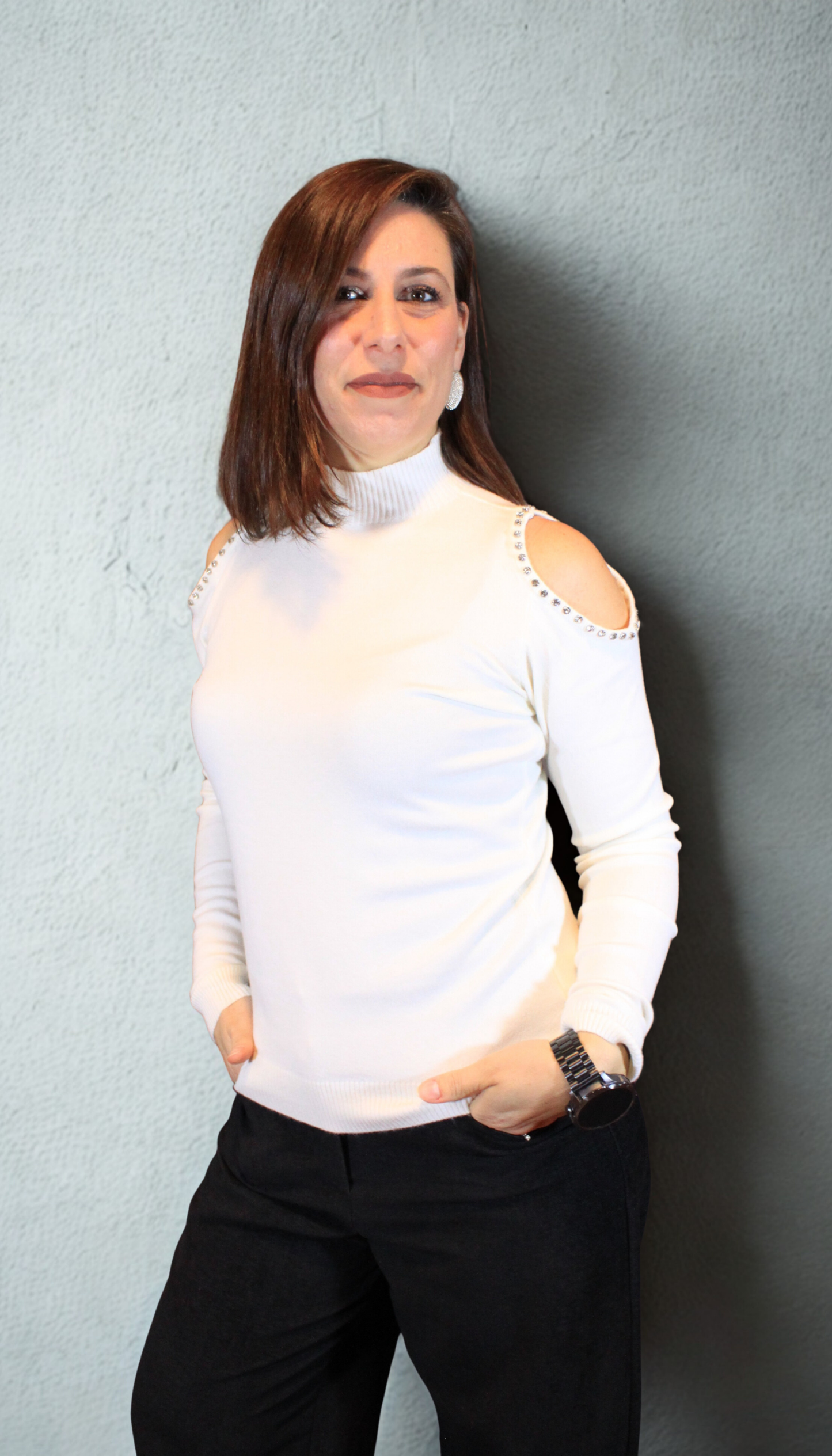 Maglione donna con spalle brillanti – comodo e chic - shoulder shine