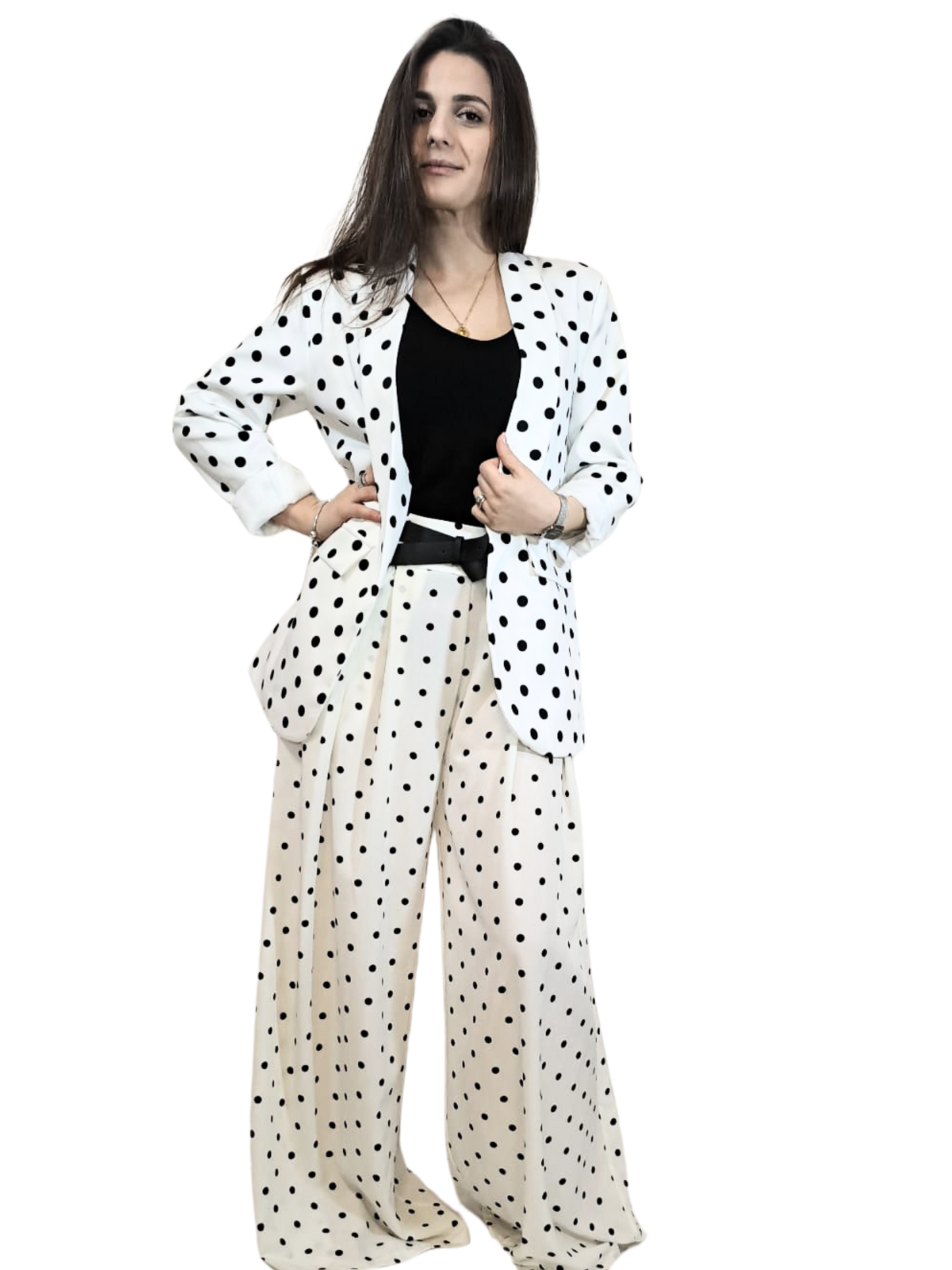 Giacca Pois bianca e nera