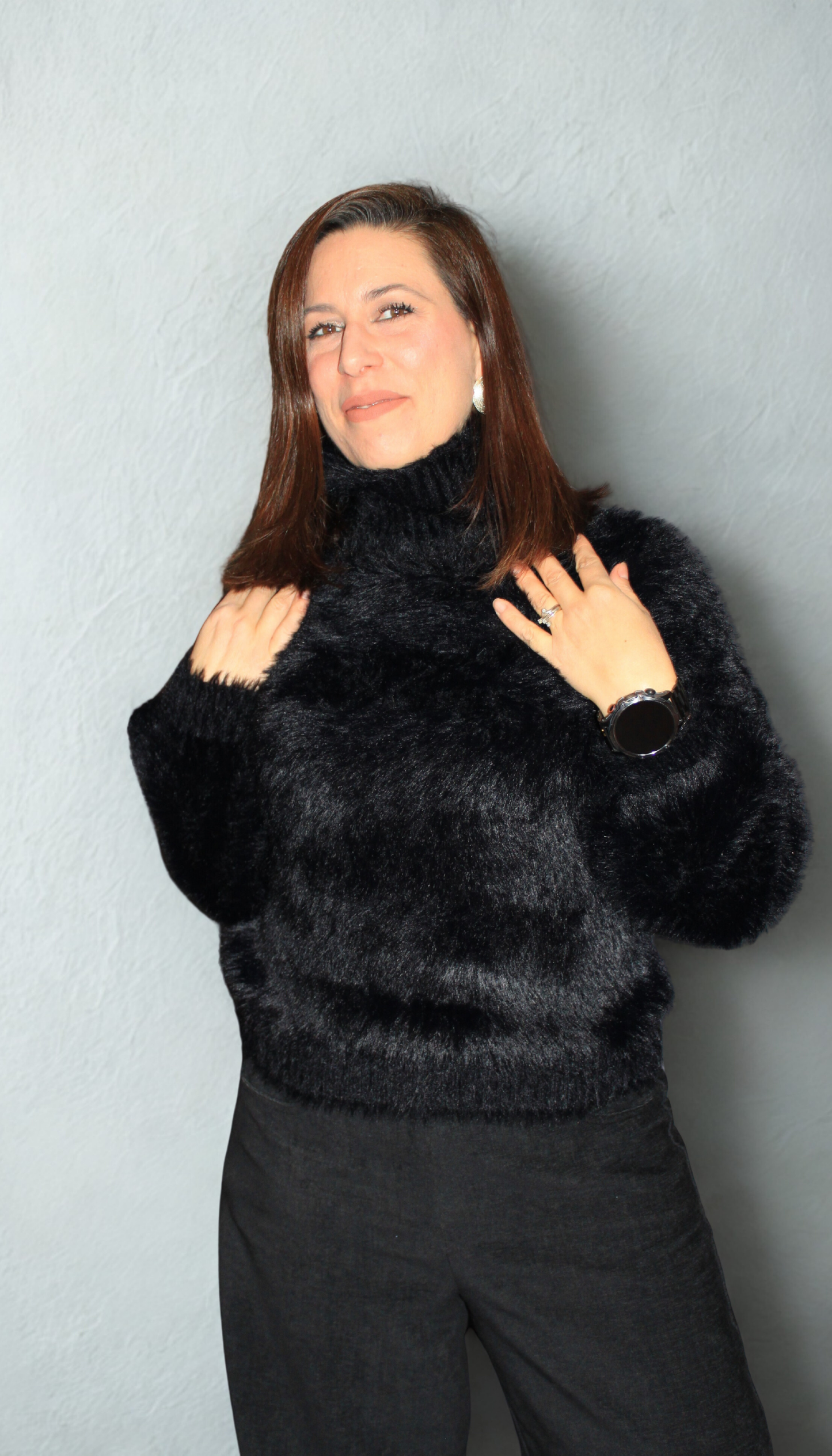 Maglione donna furry – morbido, caldo e chic