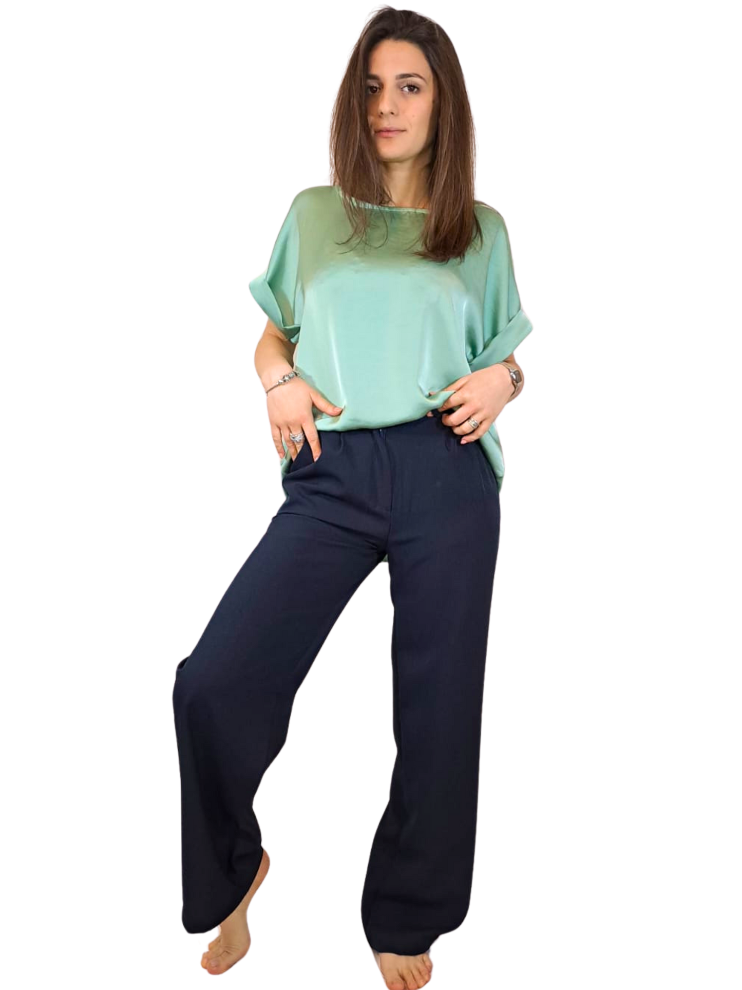 Pantalone gamba dritta