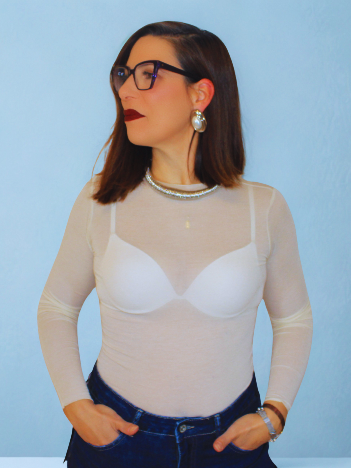 Maglia donna stile underwear – morbida e versatile