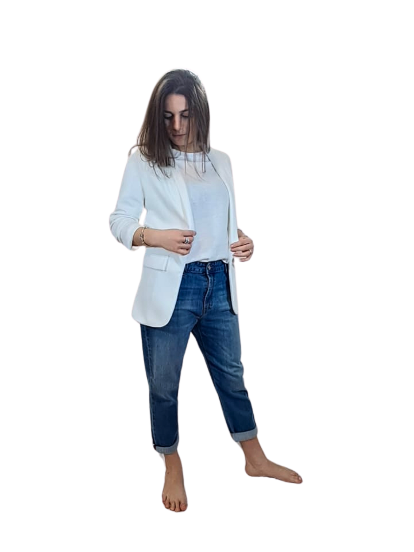 Giacca manica arricciata