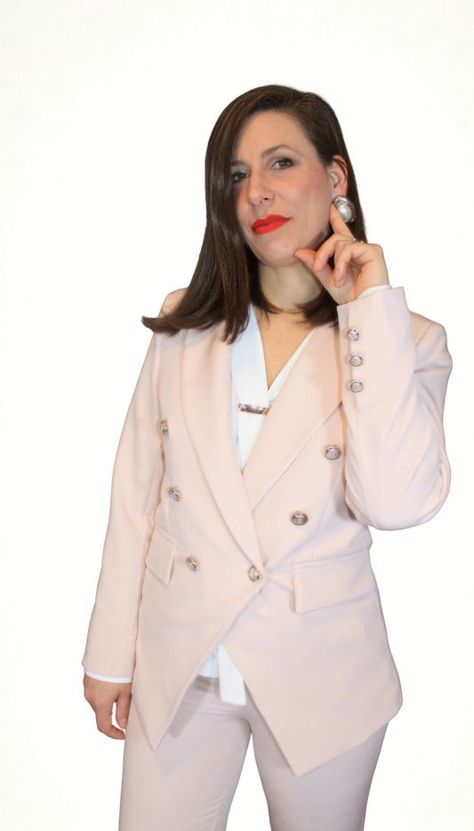 Giacca donna Preziosa – elegante e luminosa – Peplo