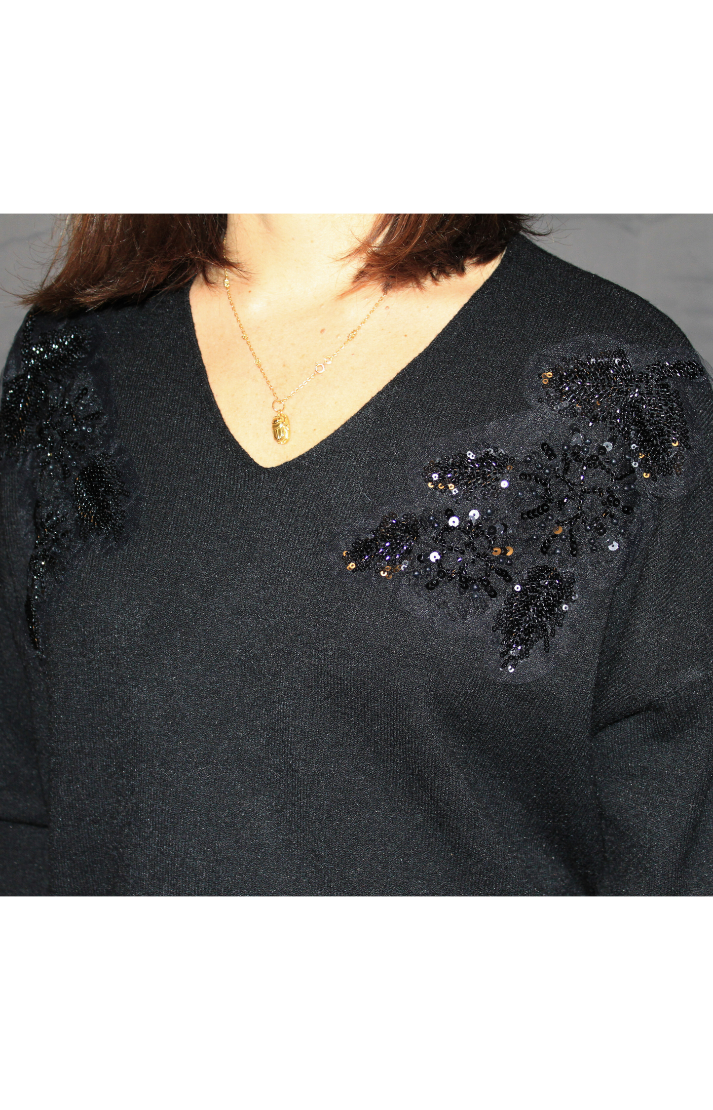 Maglione donna Flowers – morbido, femminile e chic