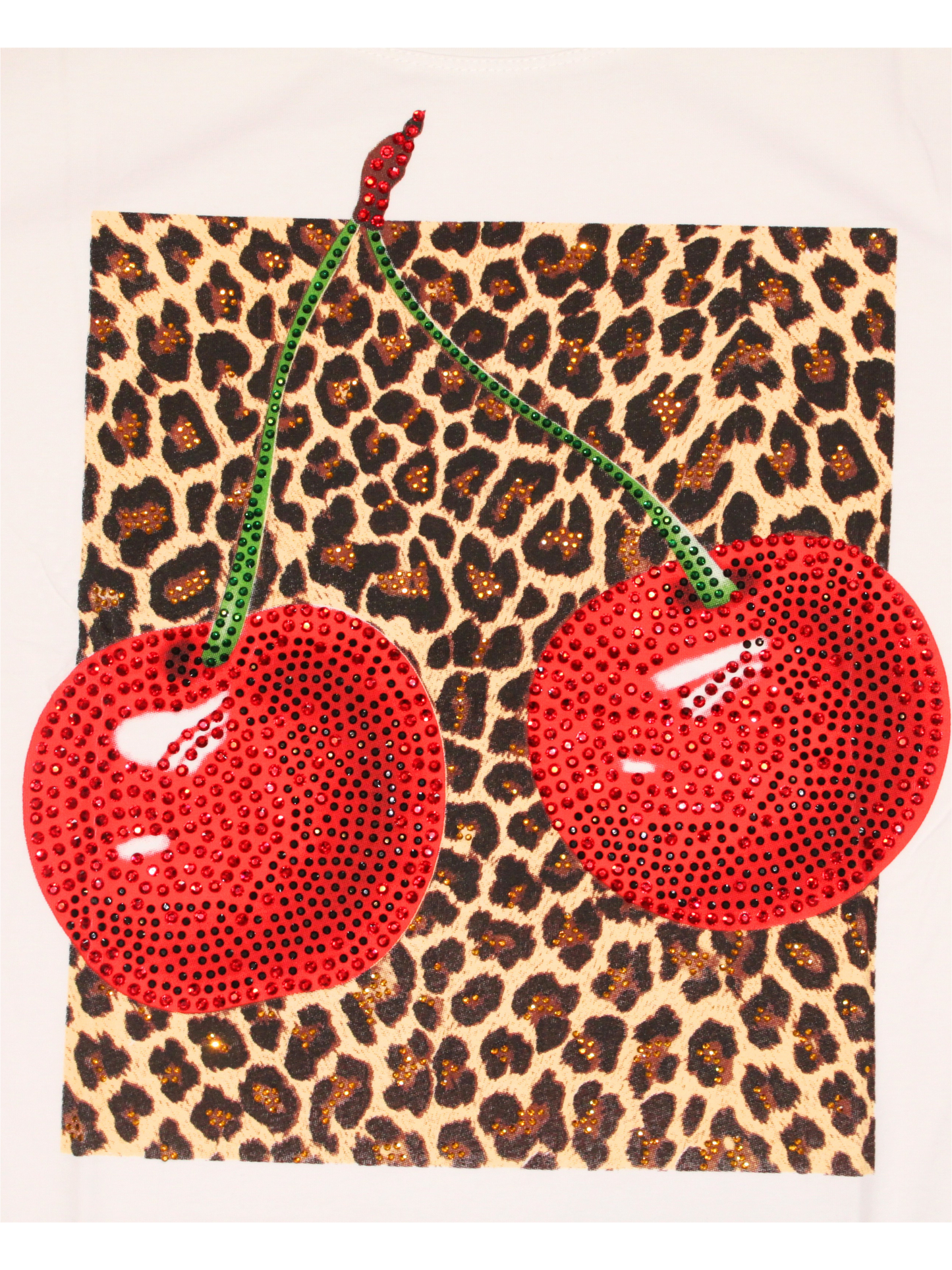 T-shirt cherry animalier