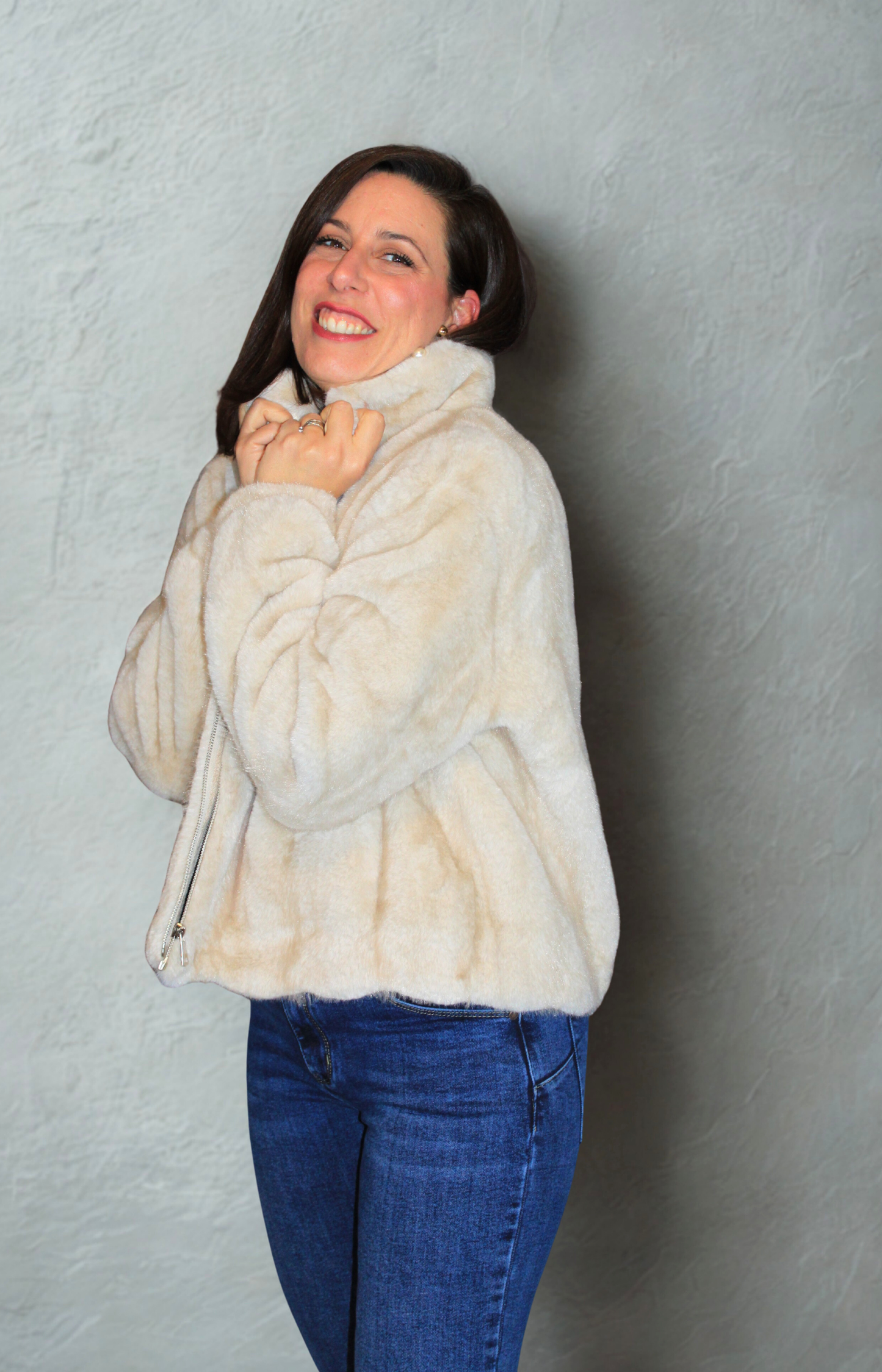 Ecopelliccia oversize donna elegante e confortevole