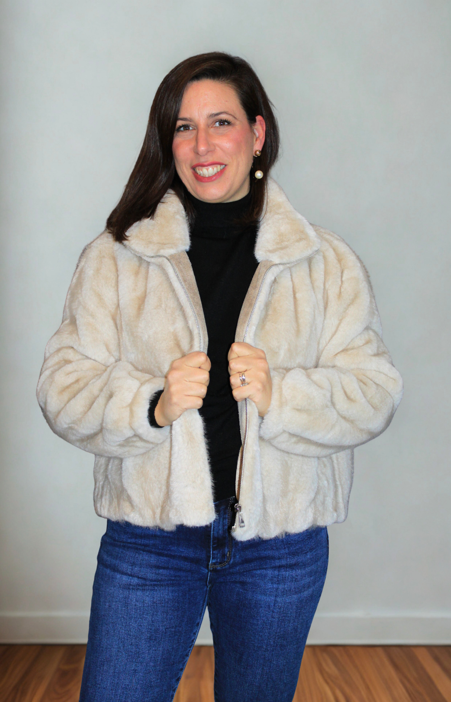 Ecopelliccia oversize donna elegante e confortevole