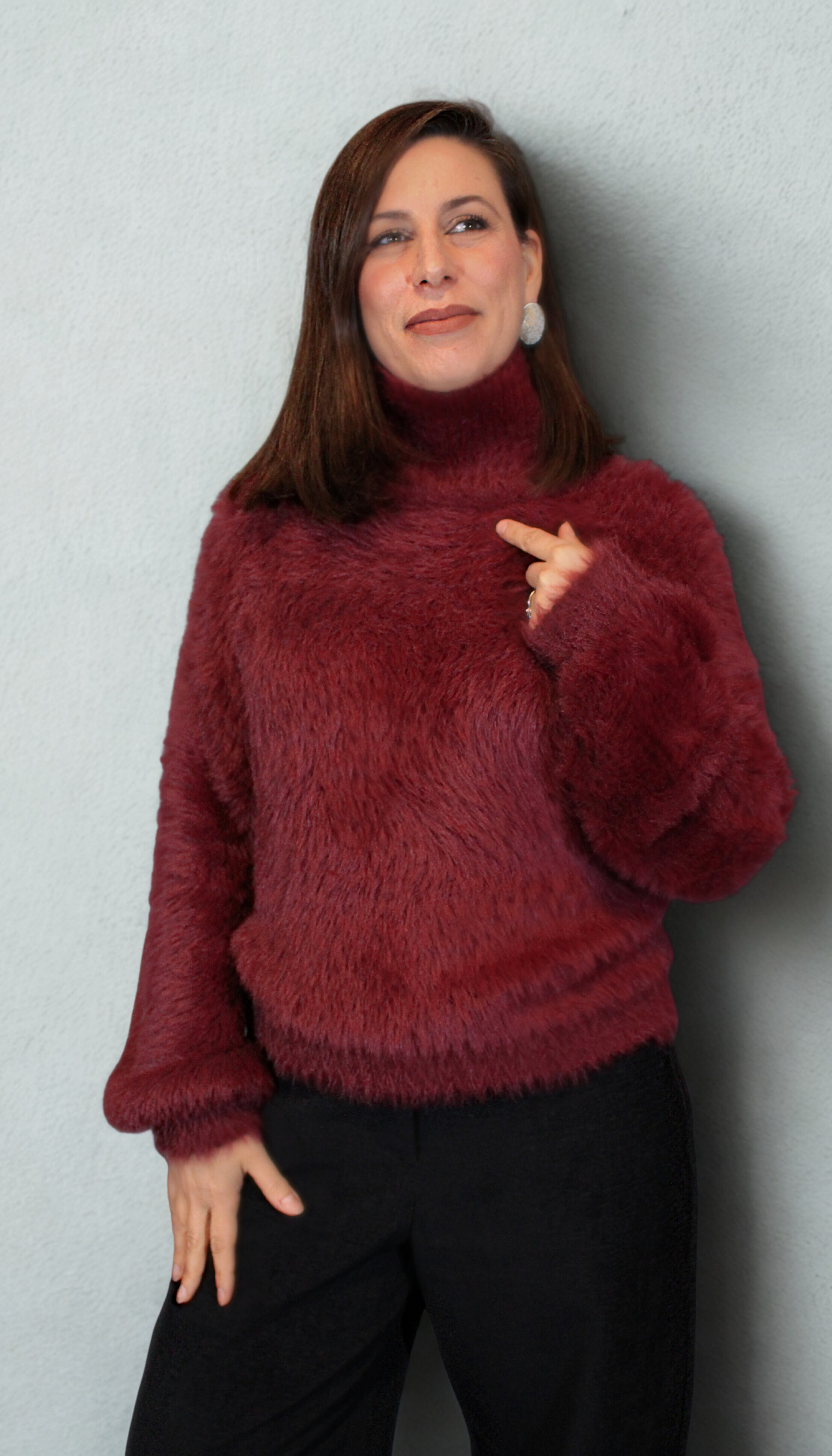 Maglione donna furry – morbido, caldo e chic