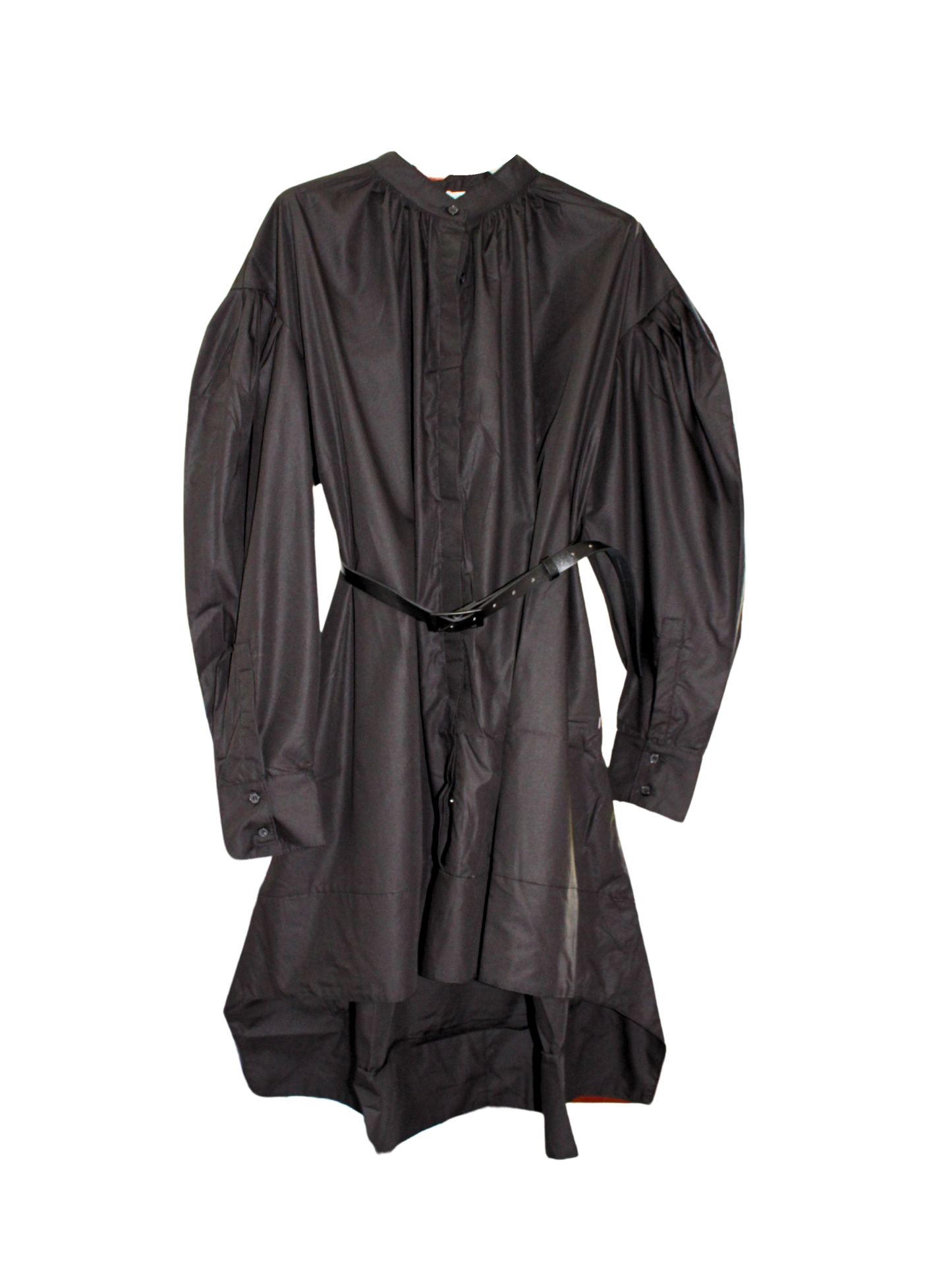 Abito asimmetrico manica a palloncino