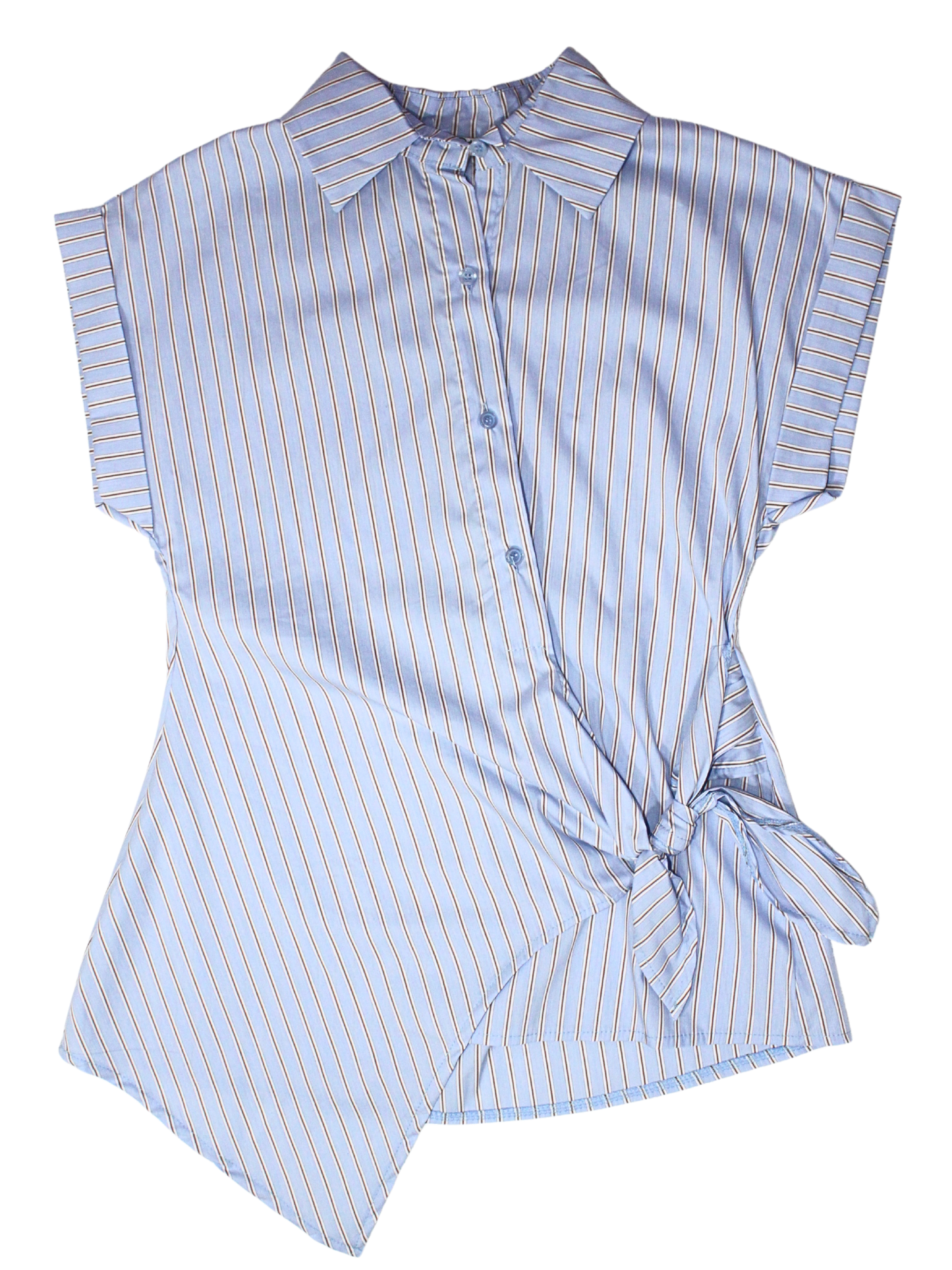 Camicia asimmetrica con fiocco