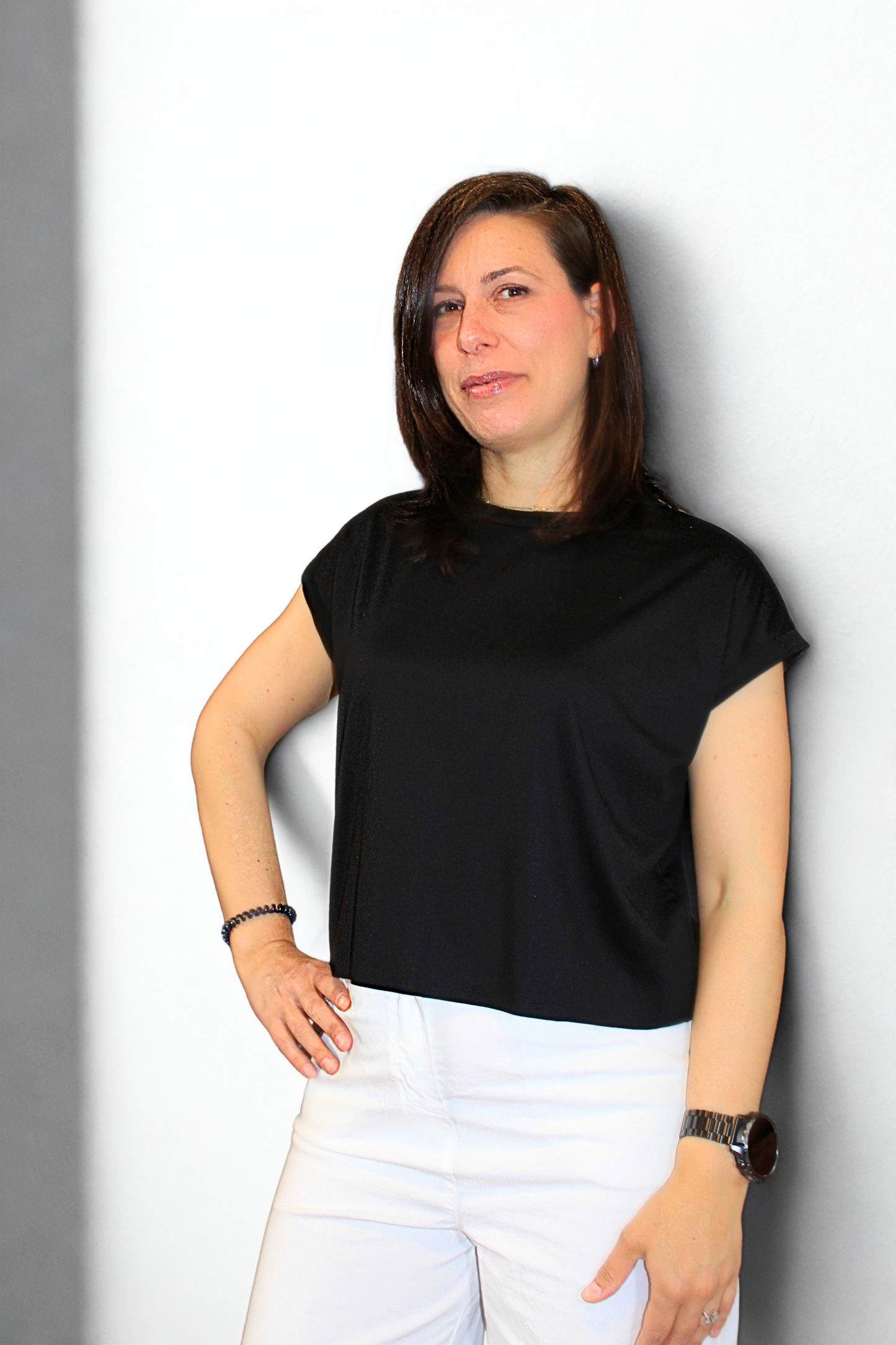 T-Shirt taglio vivo donna in cotone morbido e versatile - Peplo