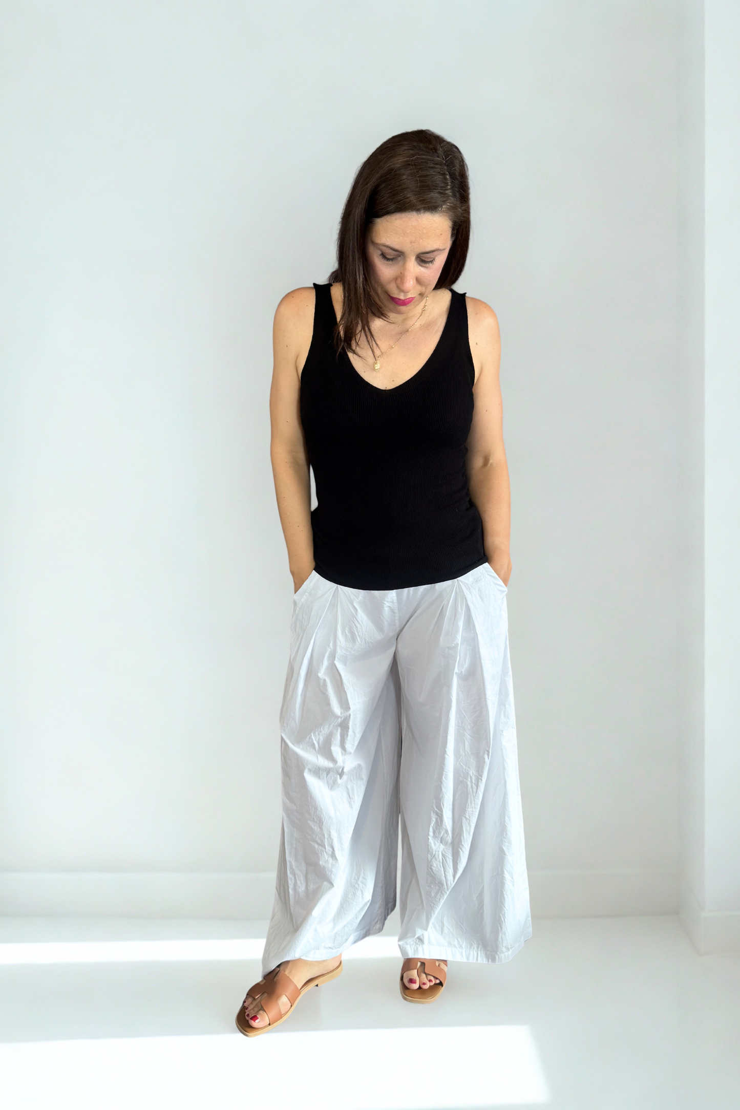 Pantalone wide lag
