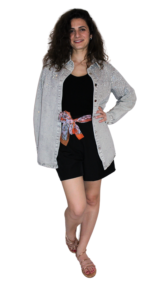 Shorts cinta foulard