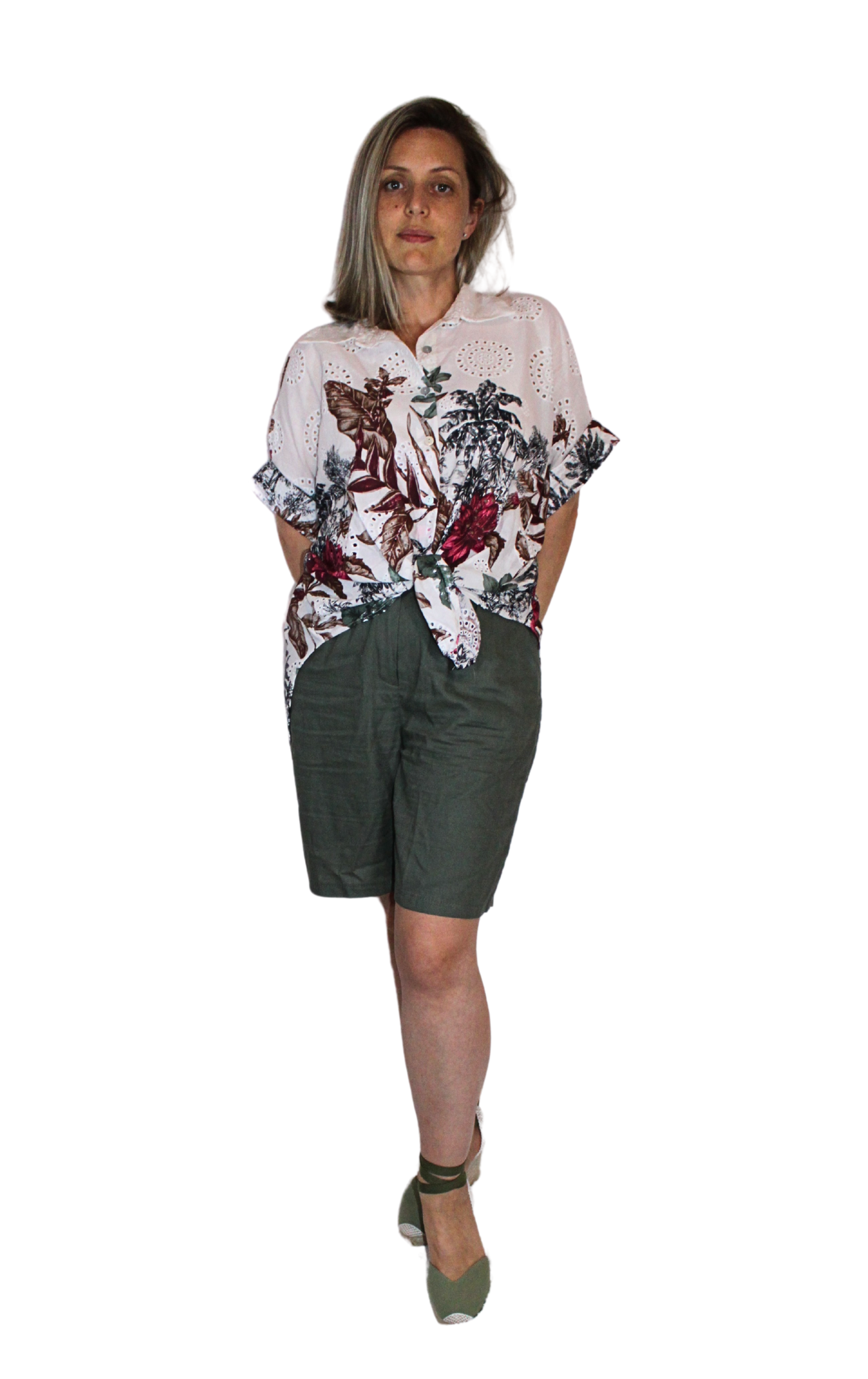 Camicia Wild in pizzo Sangallo
