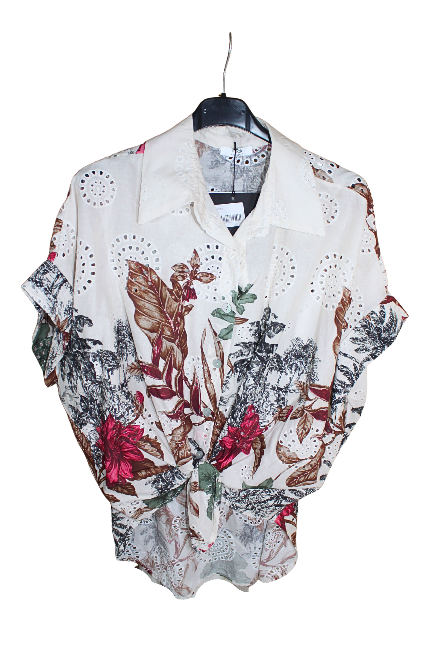 Camicia Wild in pizzo Sangallo