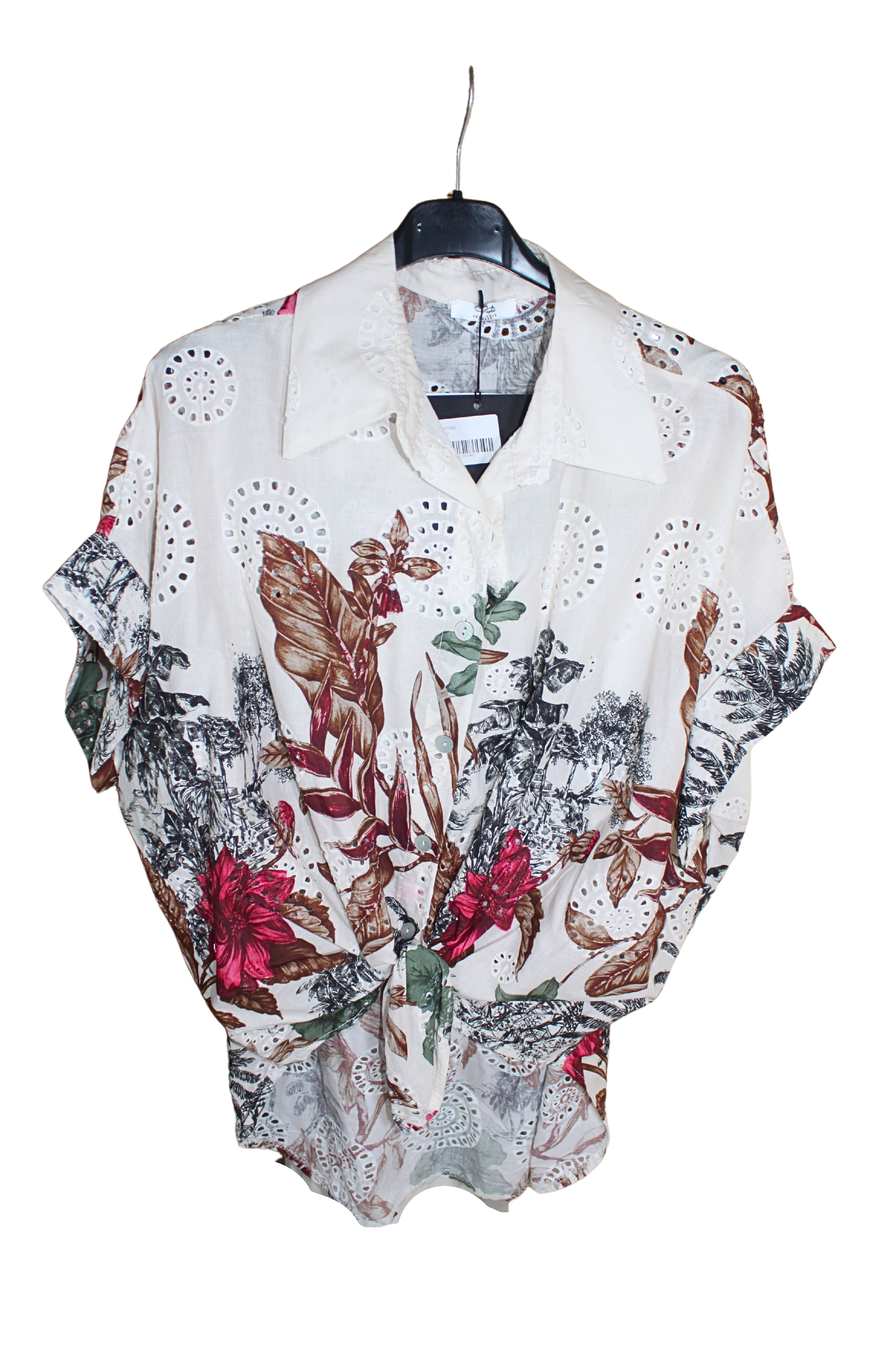 Camicia Wild in pizzo Sangallo