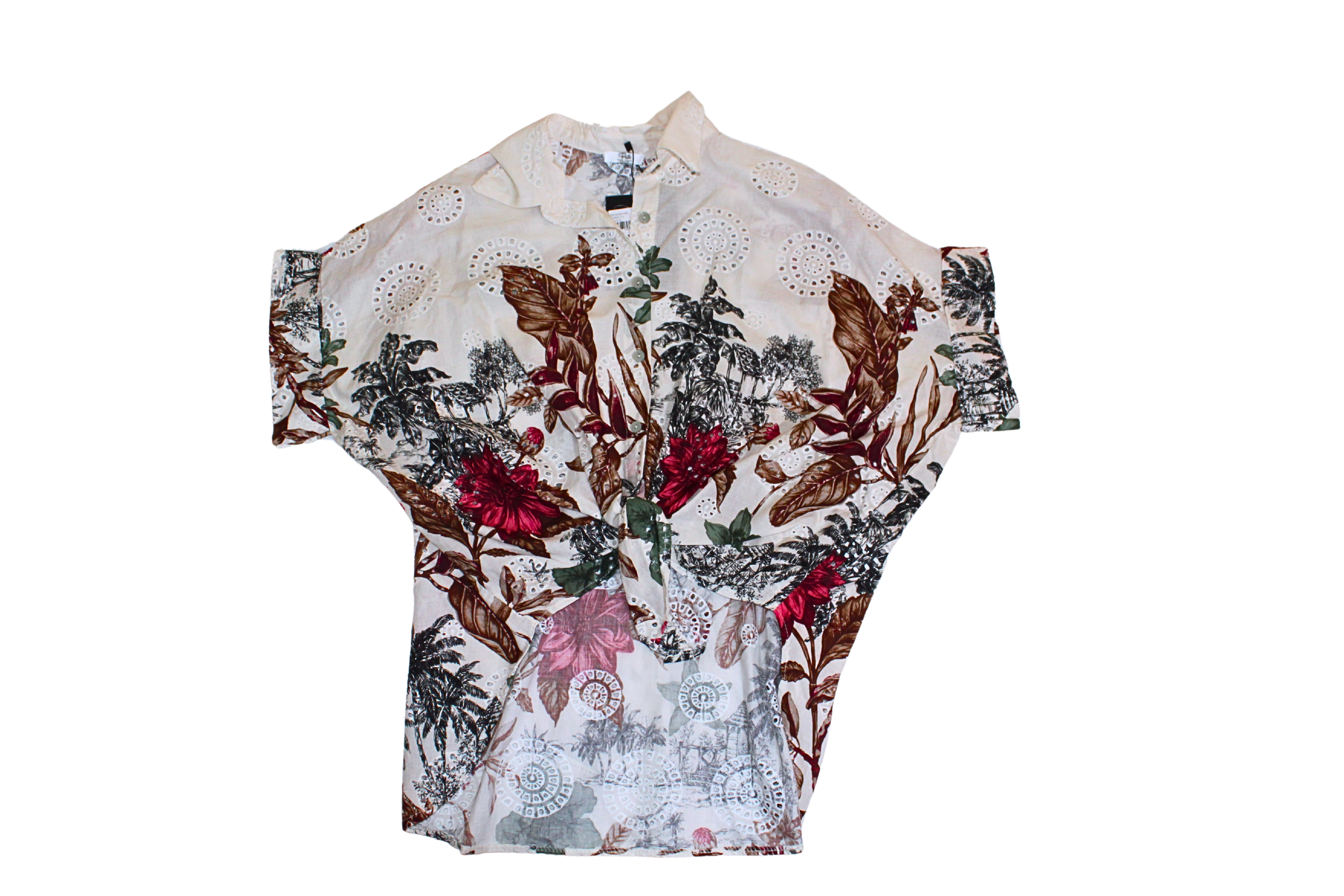 Camicia Wild in pizzo Sangallo
