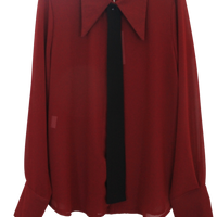 Camicia donna con necktie – elegante e versatile