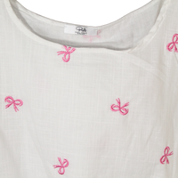 Top crop fiocchi rosa