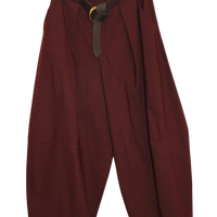 Pantalone Baloon nero e bordeaux