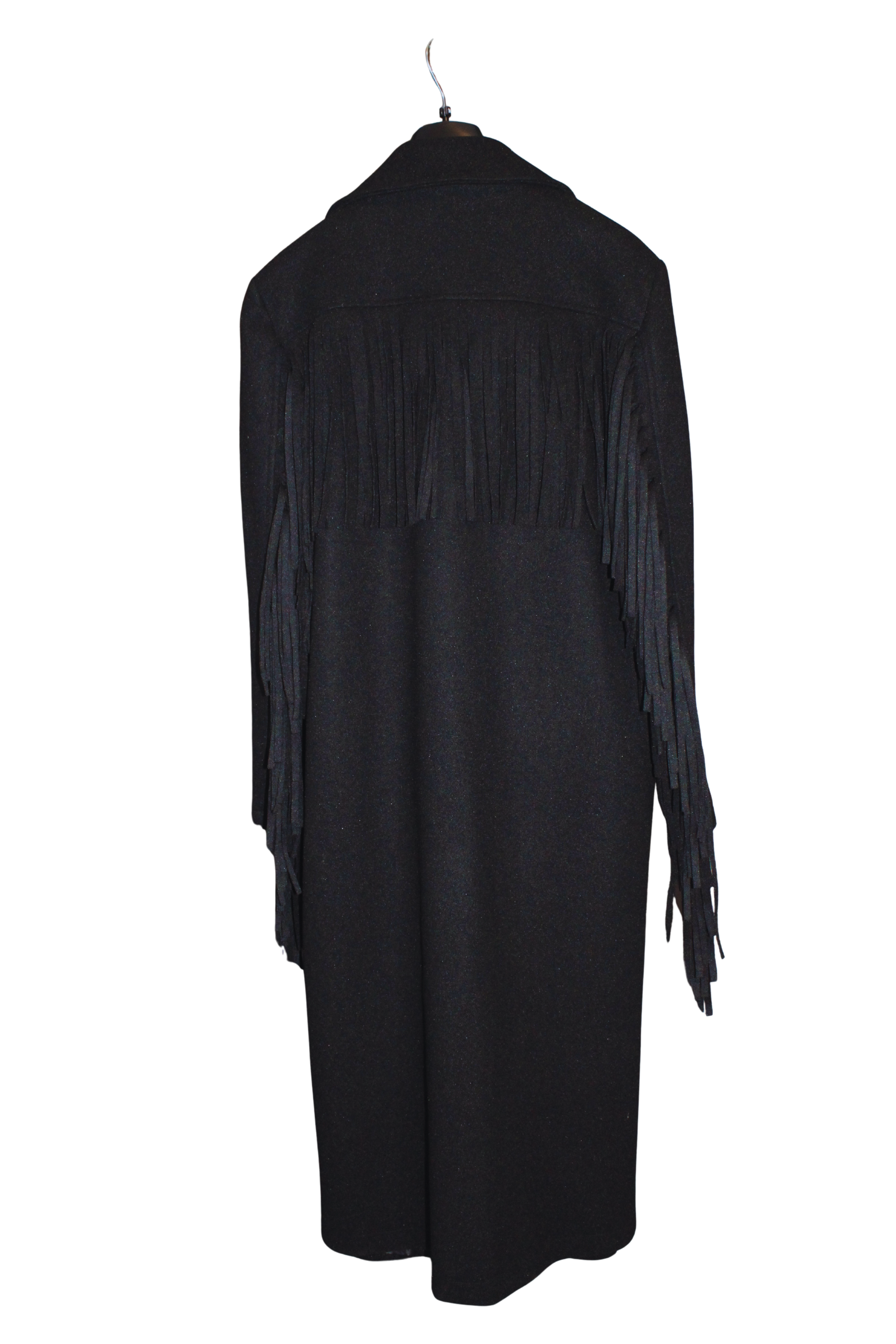 Cappotto donna con frange elegante e moderno