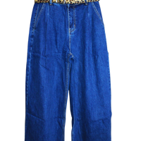 Jeans donna con cintura leopardata – comodi e chic