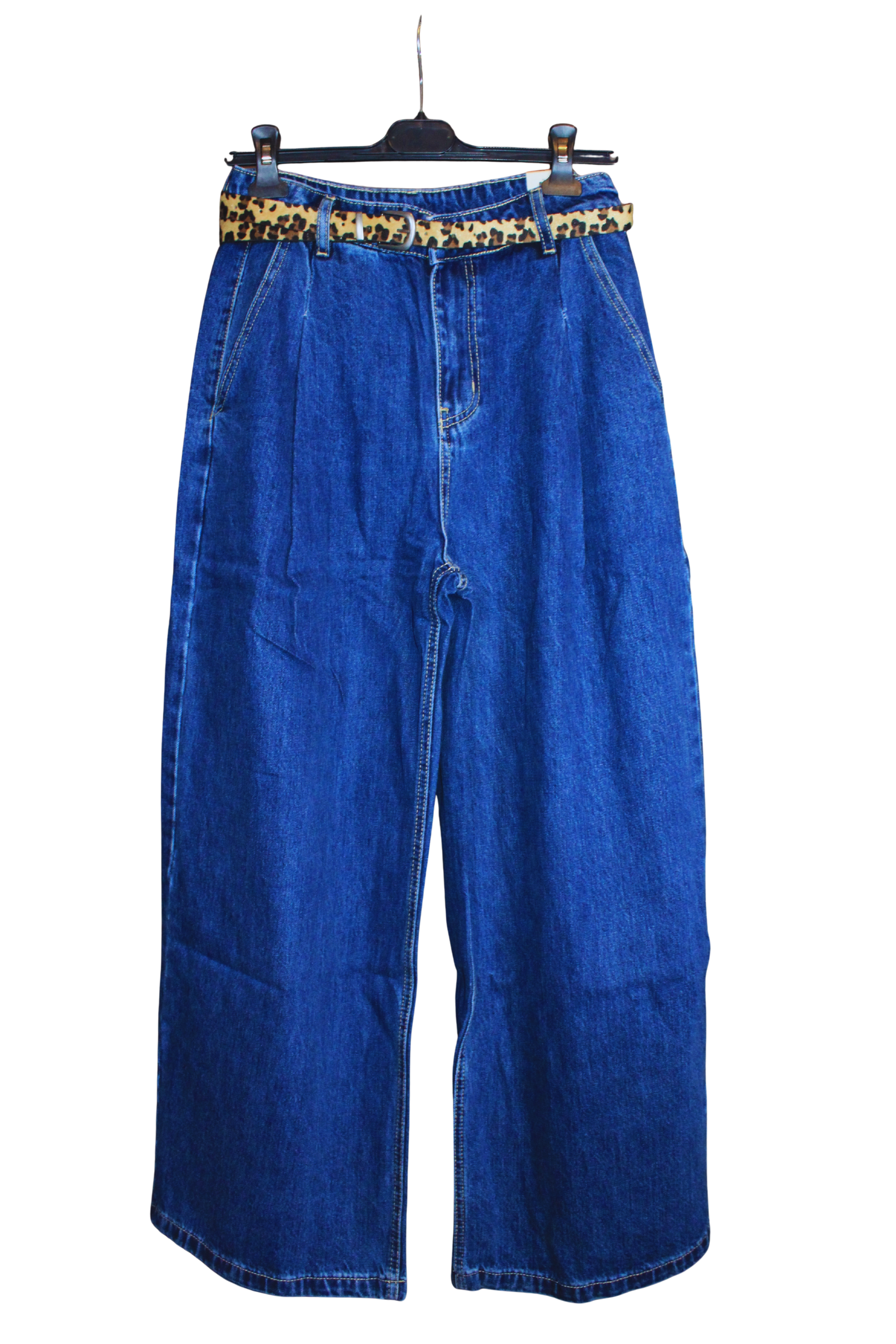 Jeans donna con cintura leopardata – comodi e chic