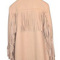 Cappotto donna con frange elegante e moderno