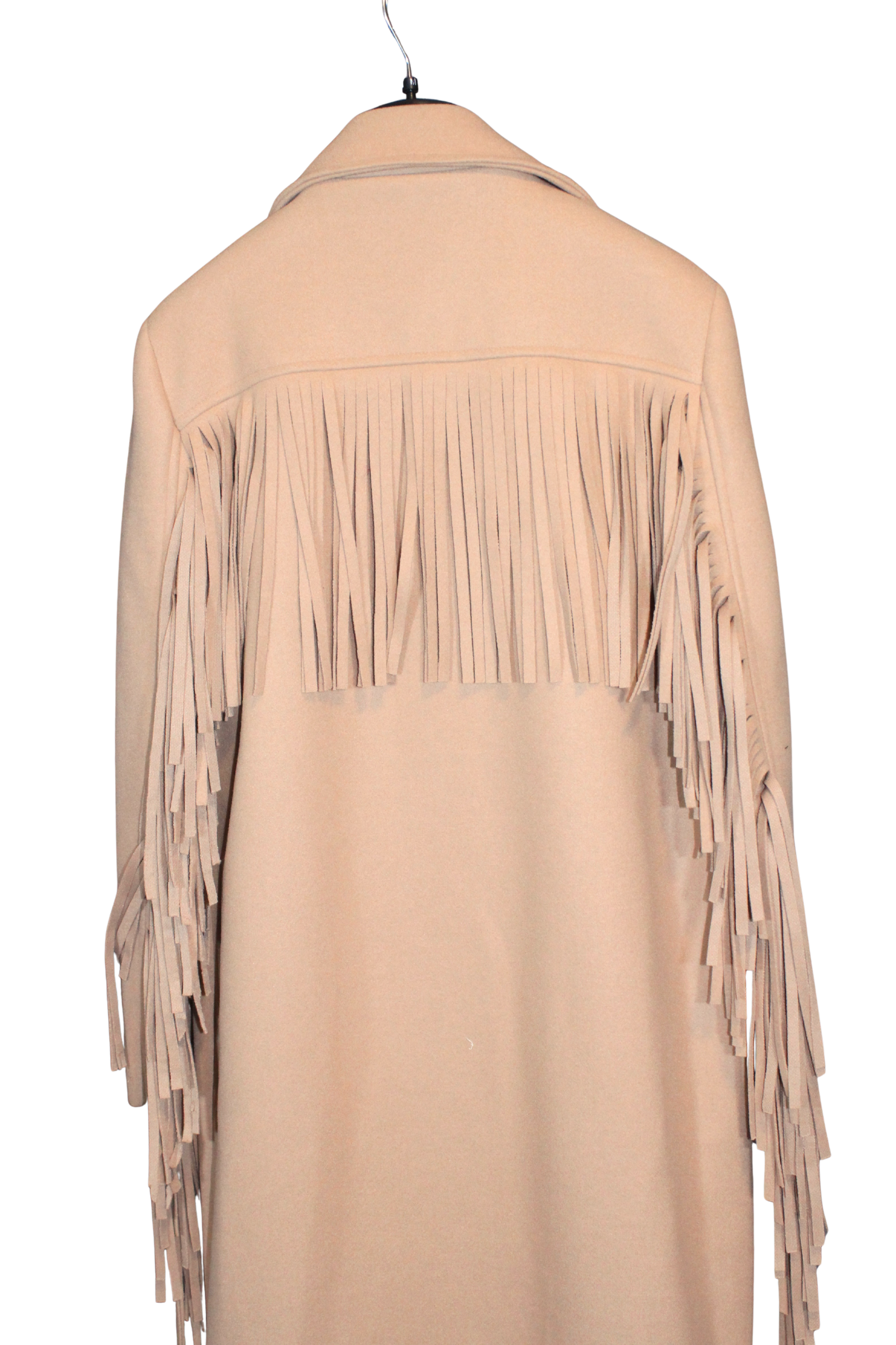 Cappotto donna con frange elegante e moderno