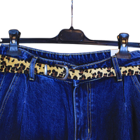 Jeans donna con cintura leopardata – comodi e chic