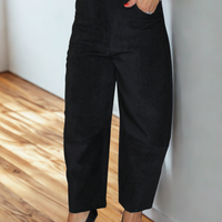 Pantalone baloon scamosciato