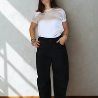 Pantalone baloon scamosciato