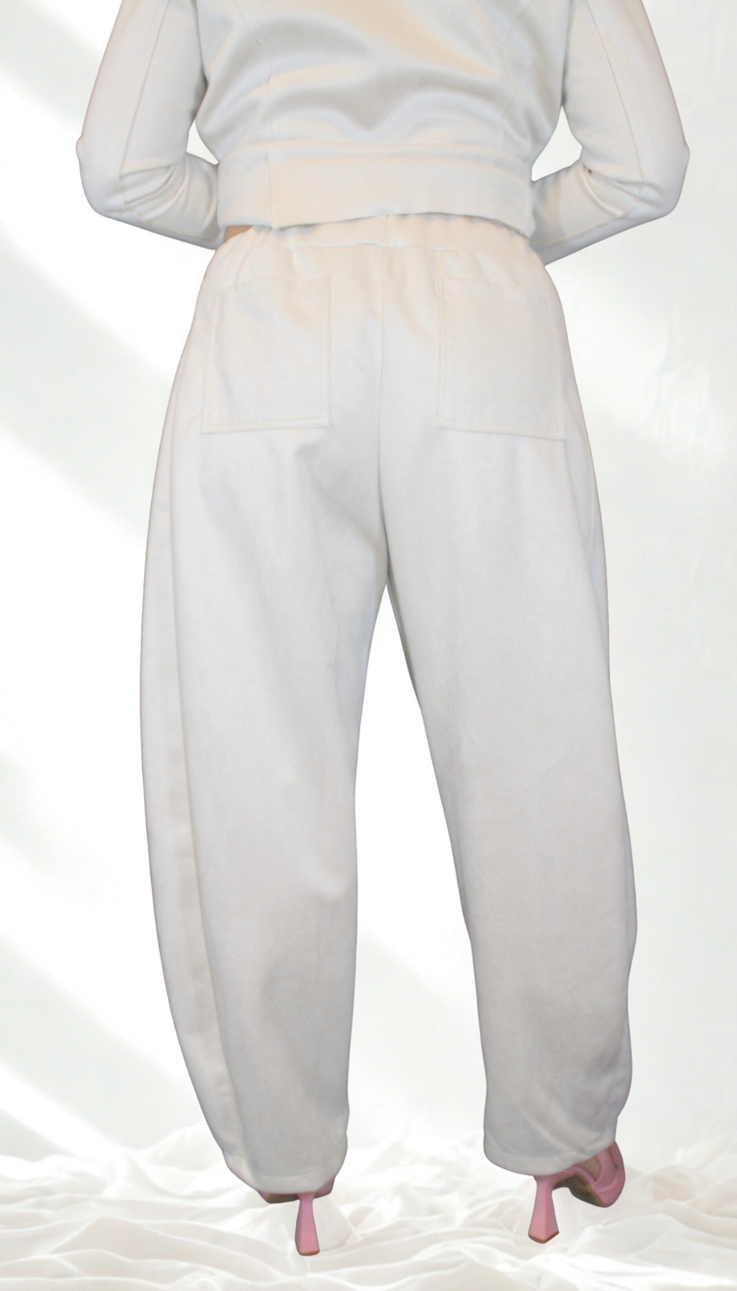 Pantalone donna Ballon effetto scamosciato – comodo e chic – Peplo