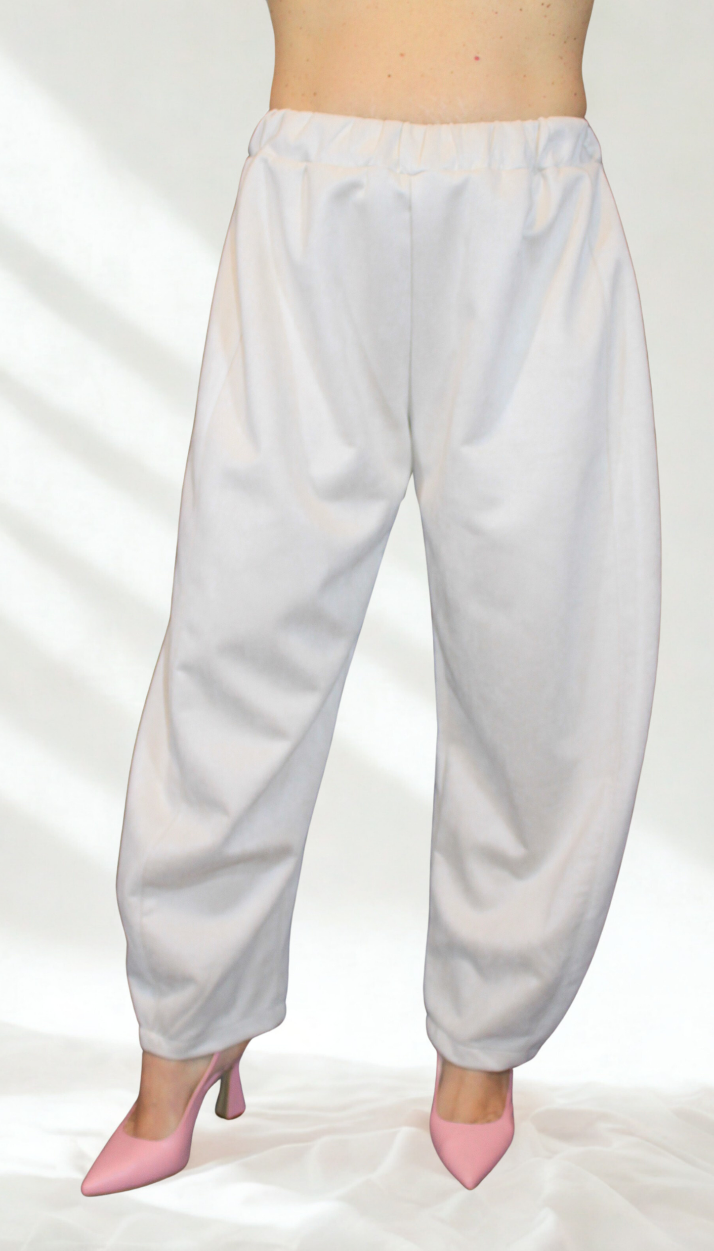 Pantalone donna Ballon effetto scamosciato – comodo e chic – Peplo