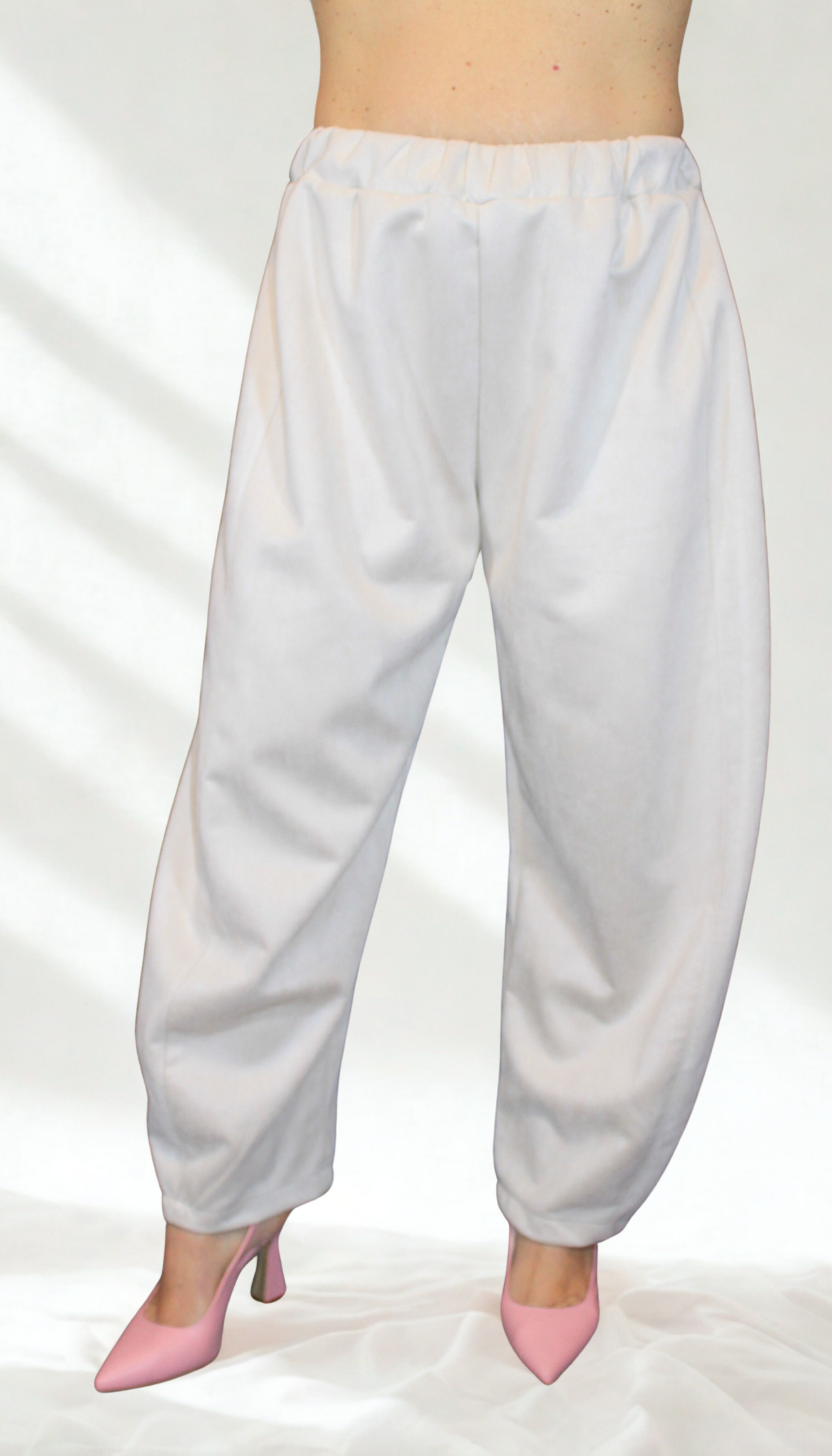 Pantalone donna Ballon effetto scamosciato – comodo e chic – Peplo
