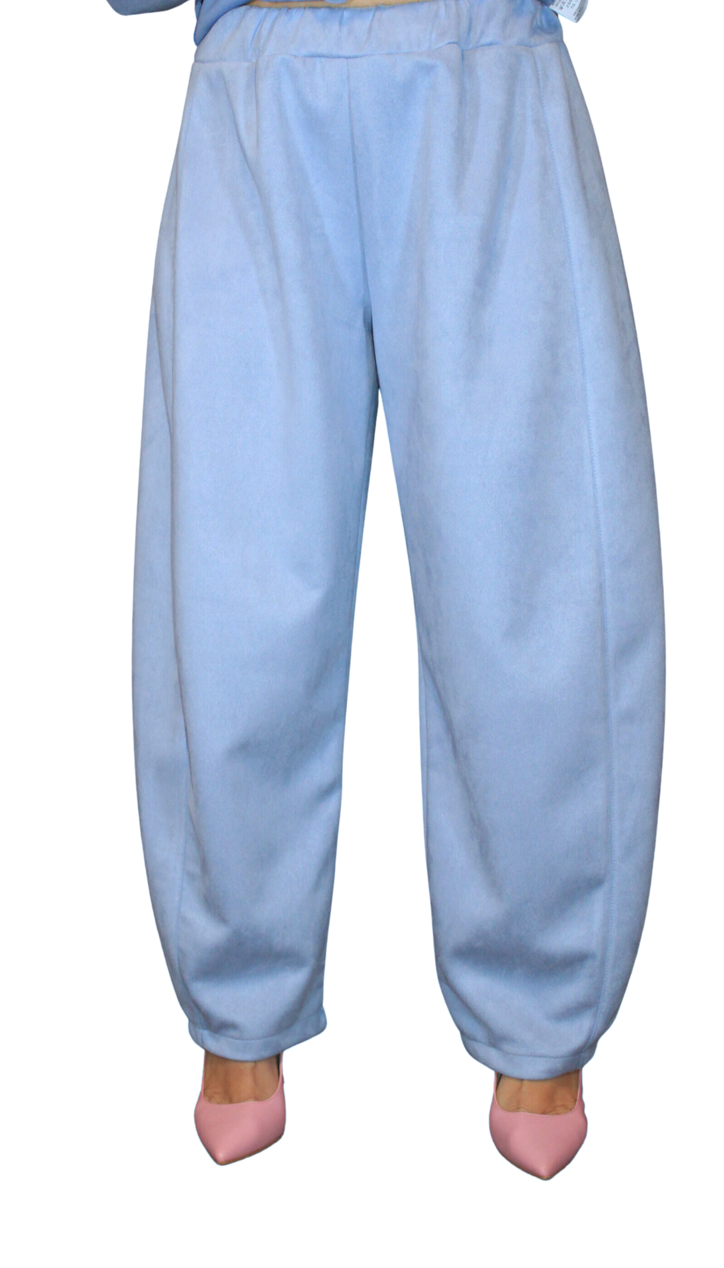 Pantalone donna Ballon effetto scamosciato – comodo e chic – Peplo