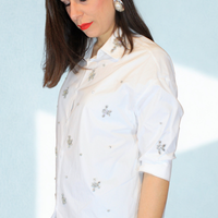 Camicia donna Jewel – elegante con dettagli gioiello – Peplo