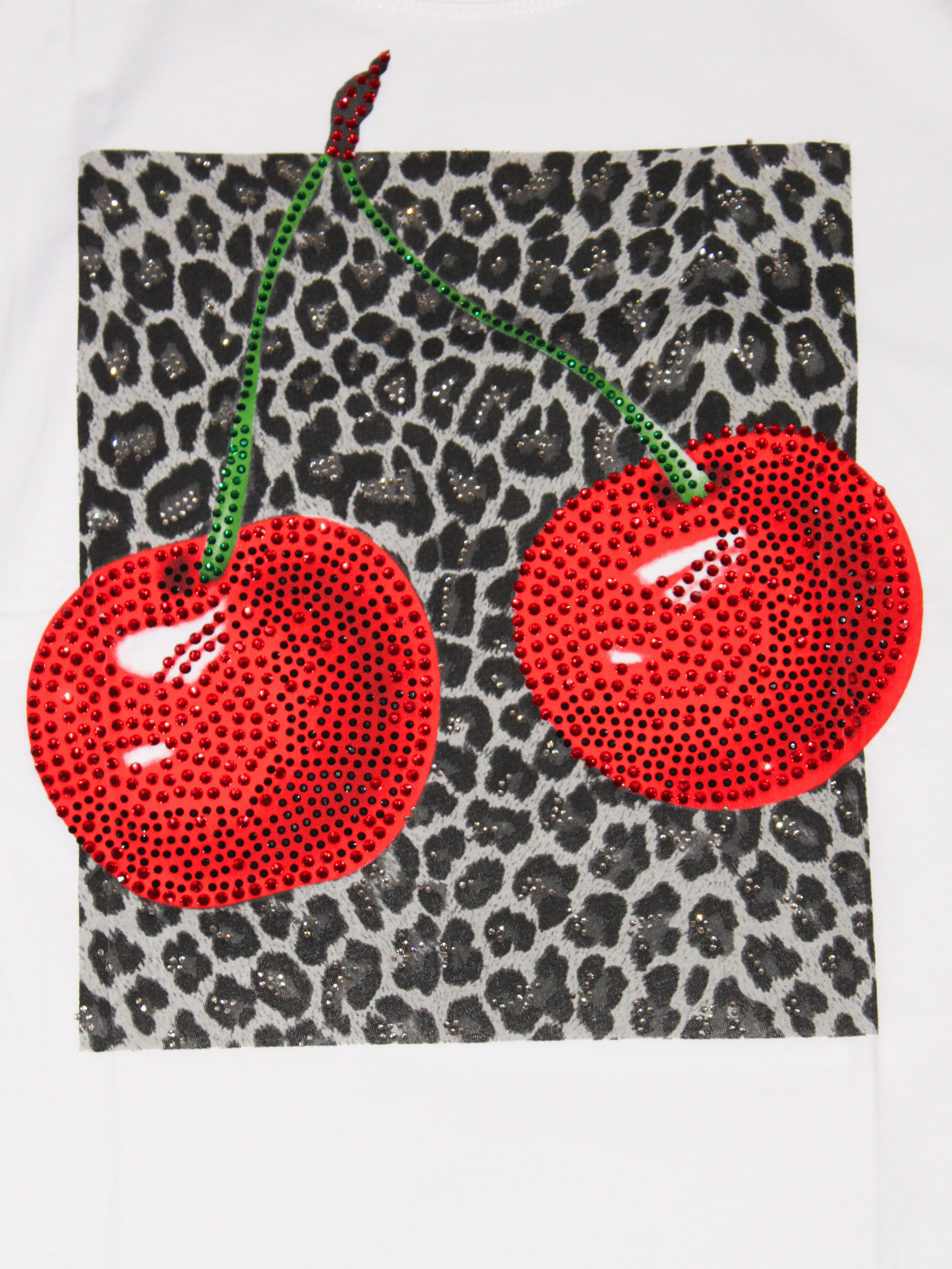 T-shirt cherry animalier