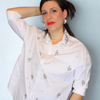 Camicia donna Jewel – elegante con dettagli gioiello – Peplo