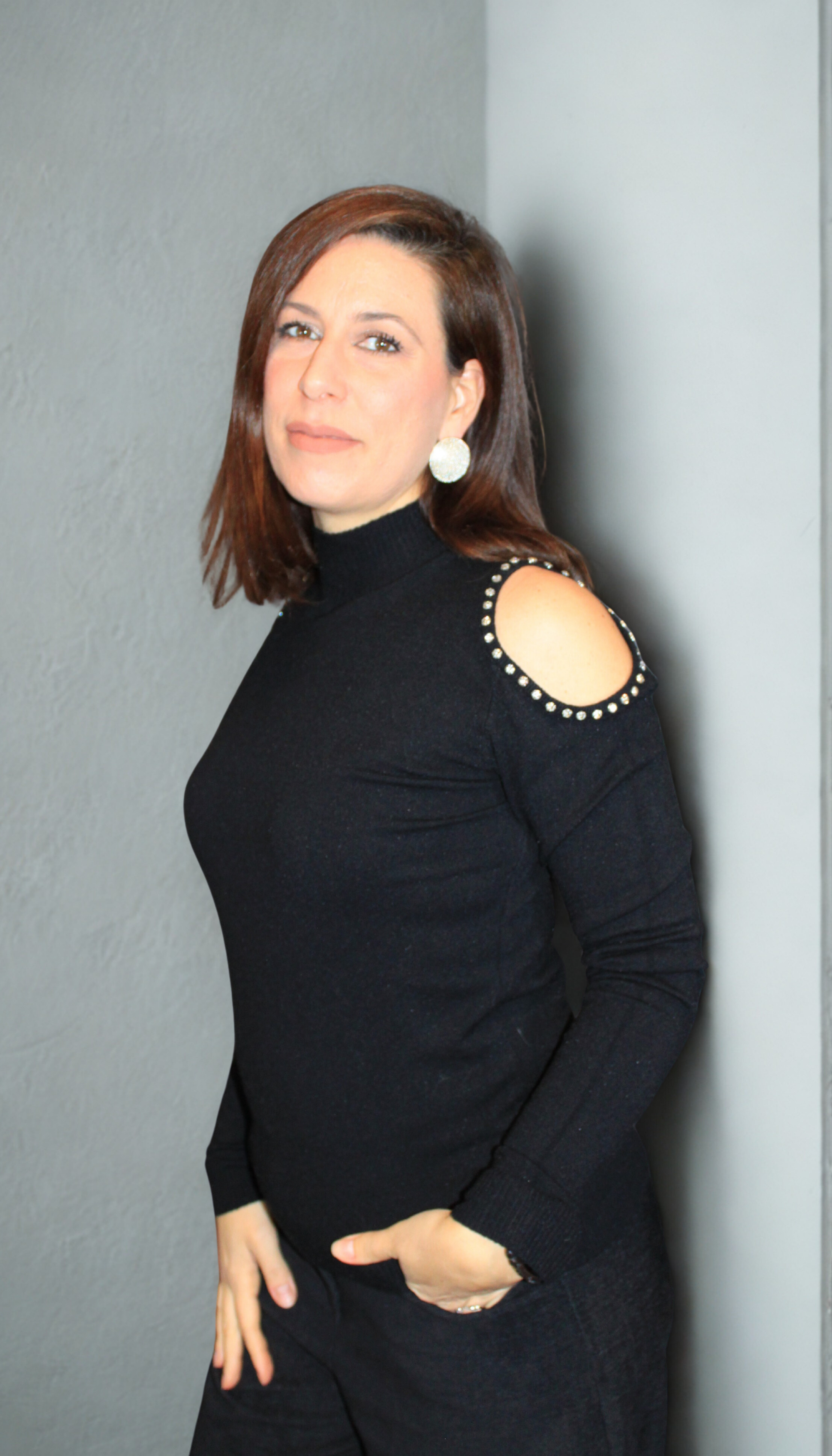 Maglione donna con spalle brillanti – comodo e chic - shoulder shine