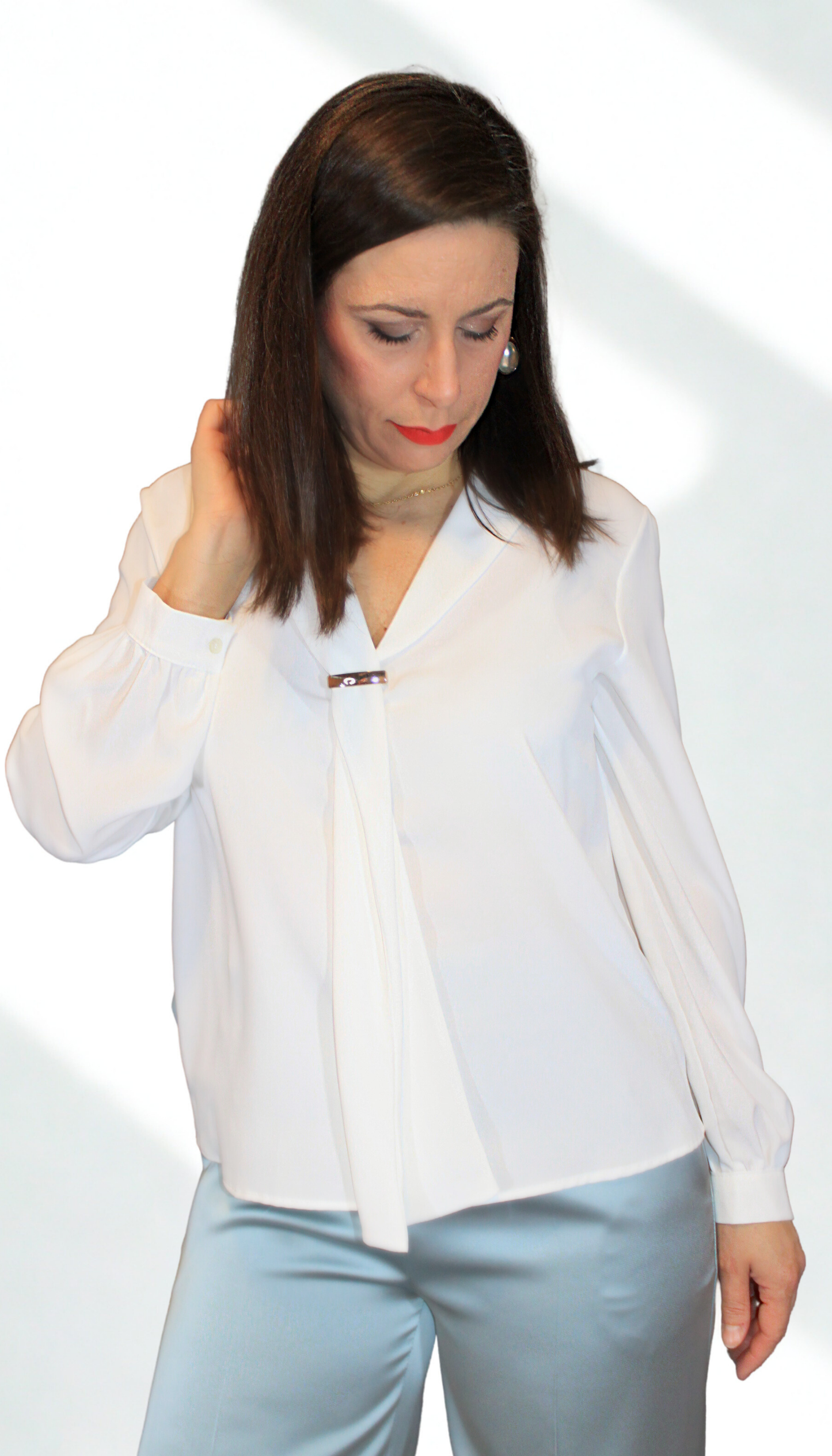 Camicia donna Gold – elegante e luminosa – Peplo