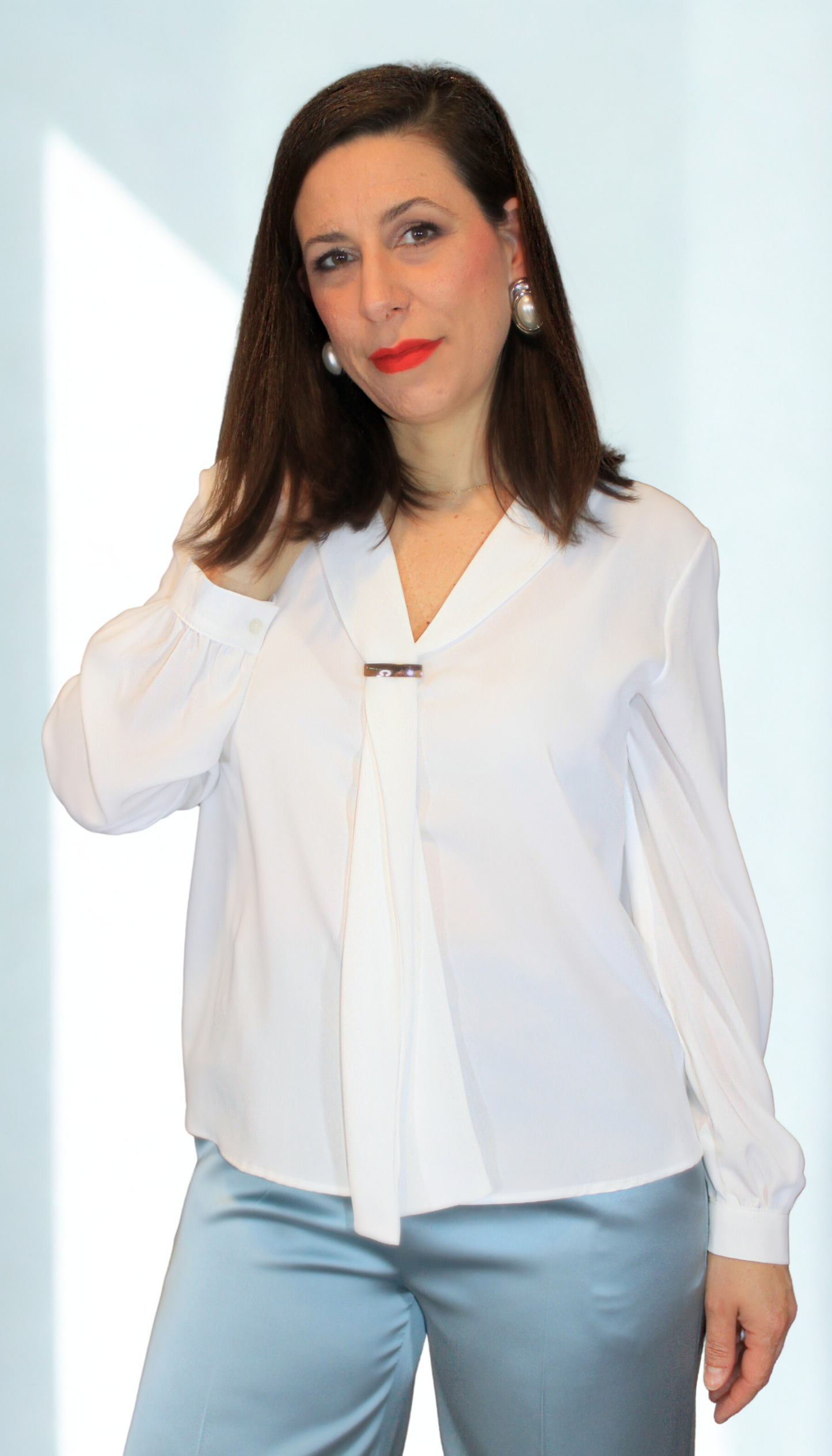 Camicia donna Gold – elegante e luminosa – Peplo