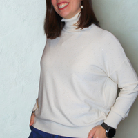 Maglione donna con cristalli – elegante e confortevole