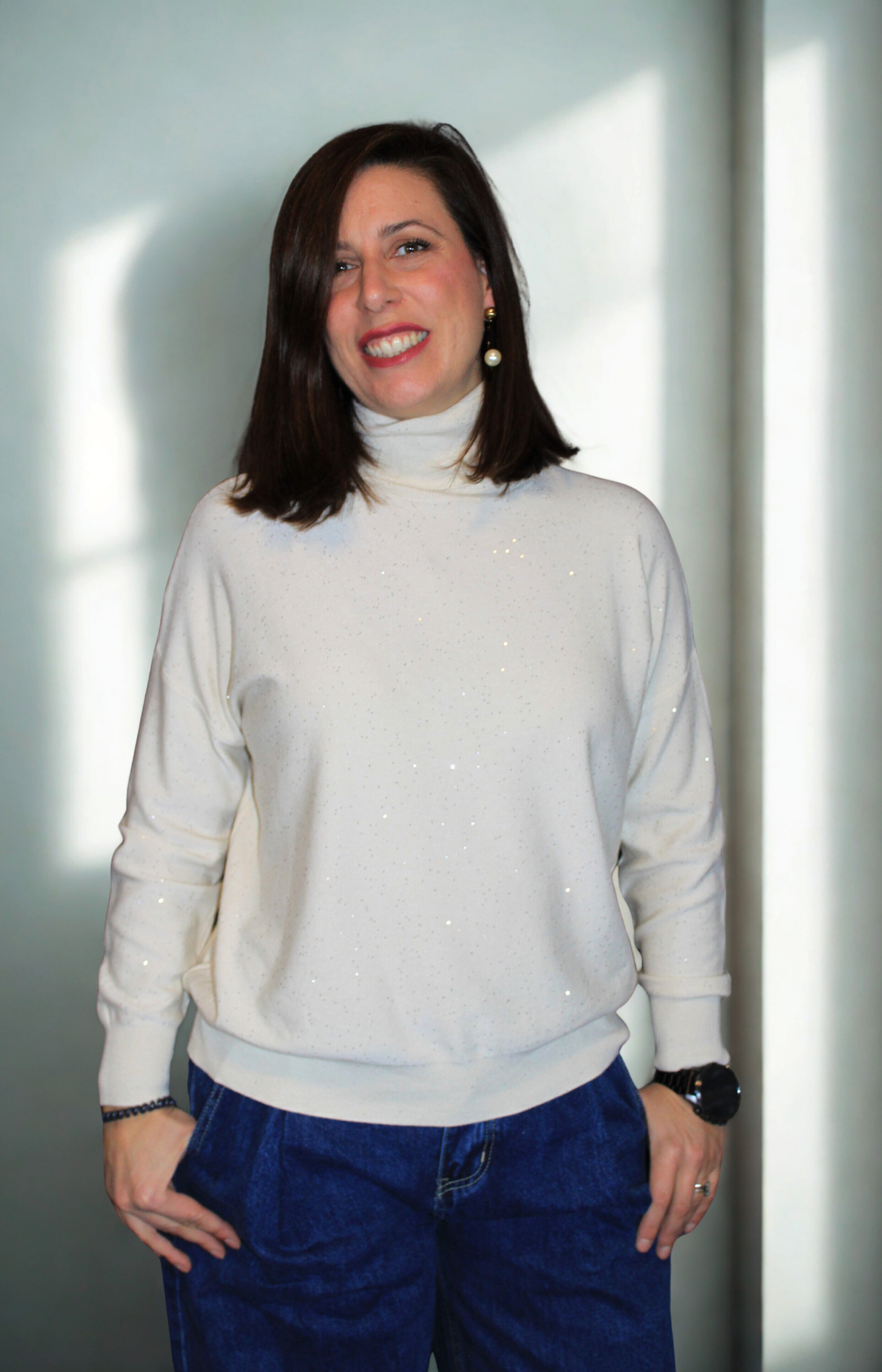 Maglione donna con cristalli – elegante e confortevole