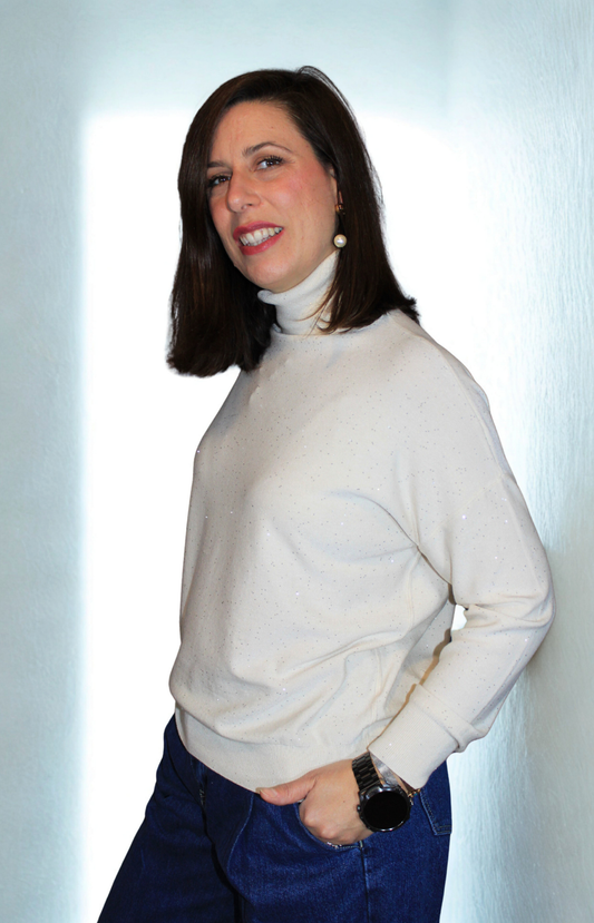 Maglione donna con cristalli – elegante e confortevole